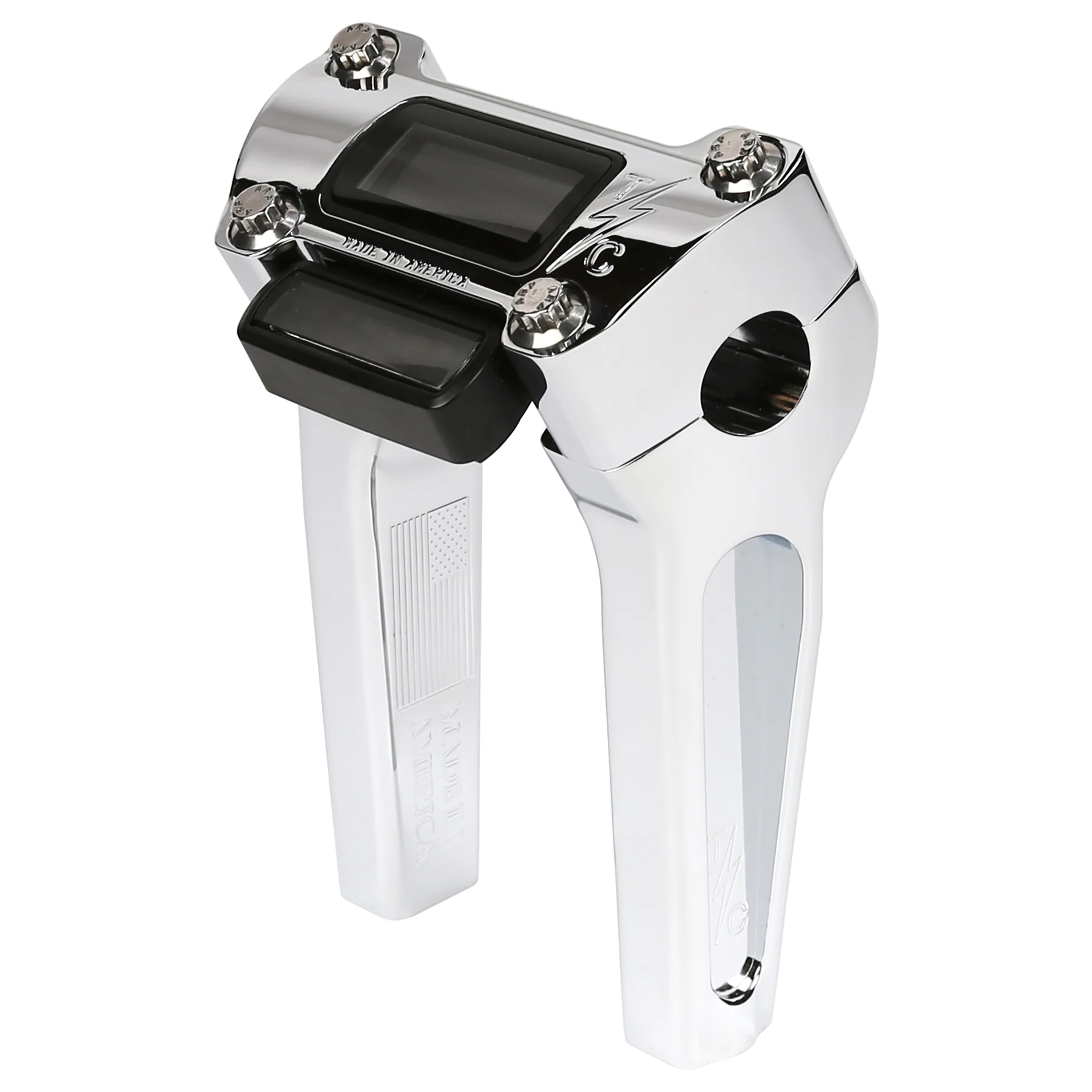 6" Straight Thrashin OG Risers - Chrome - Image 3