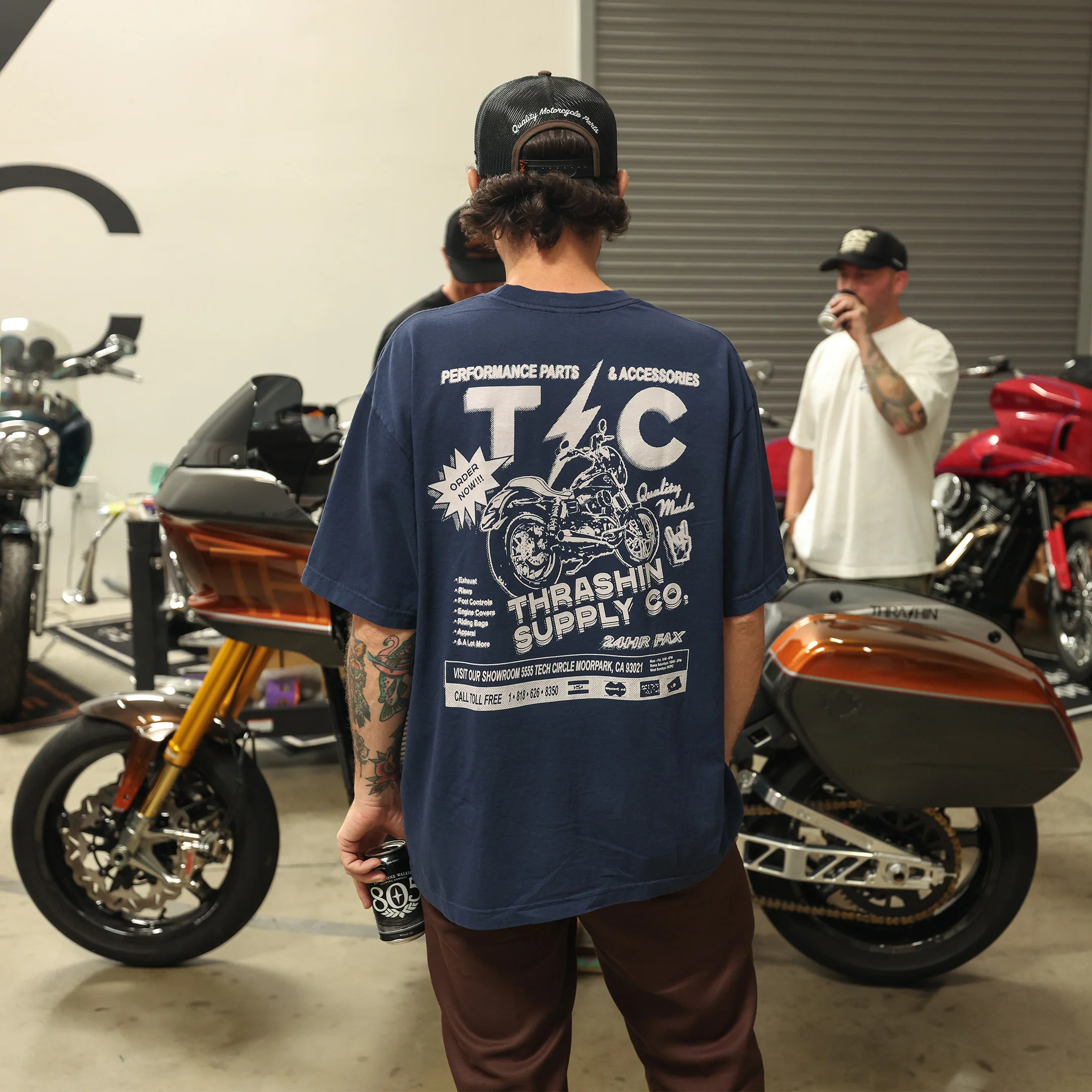 Advert Tee - Navy - Image 5