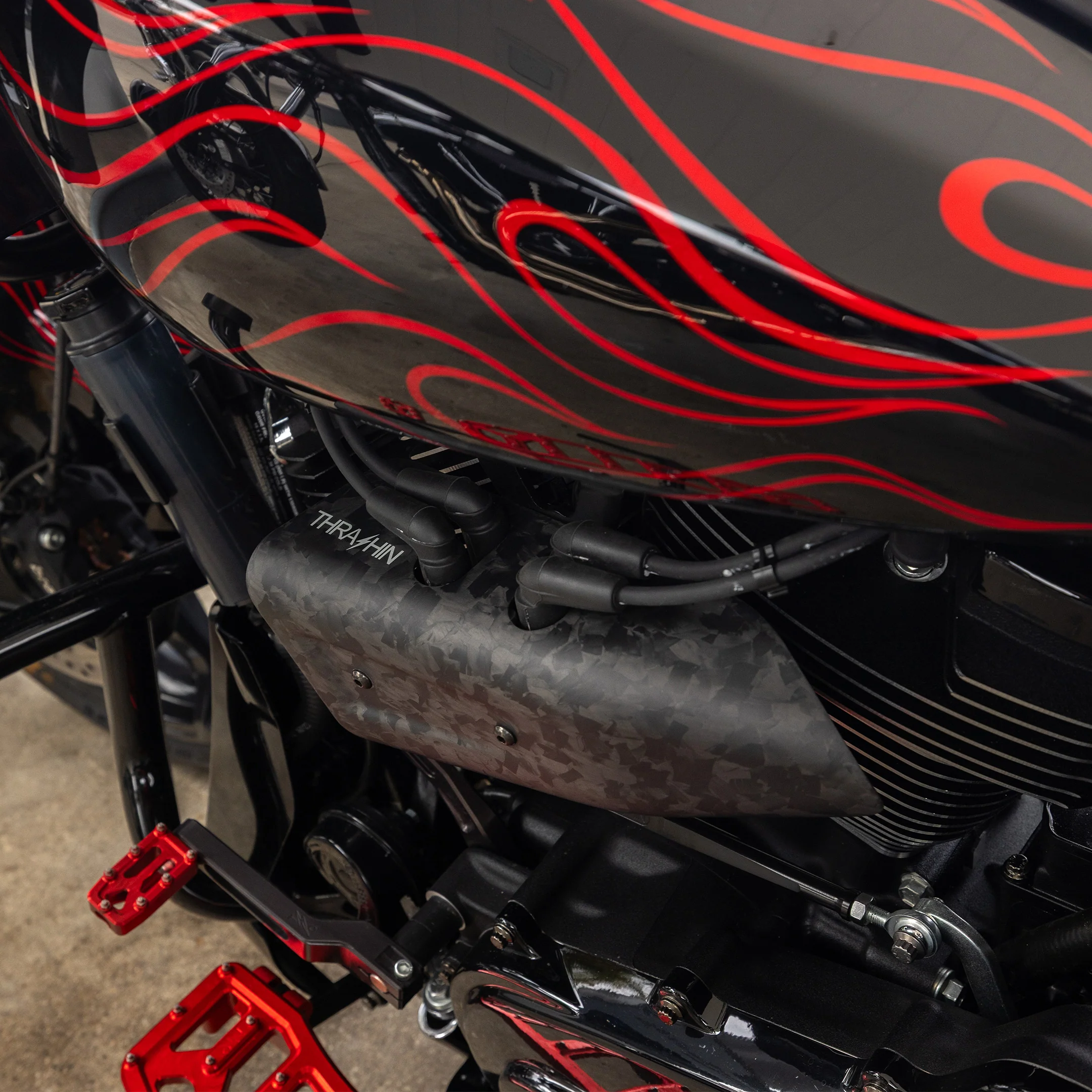 Air Scoop | Milwaukee Eight Engine - Matte Forged Carbon - Image 10