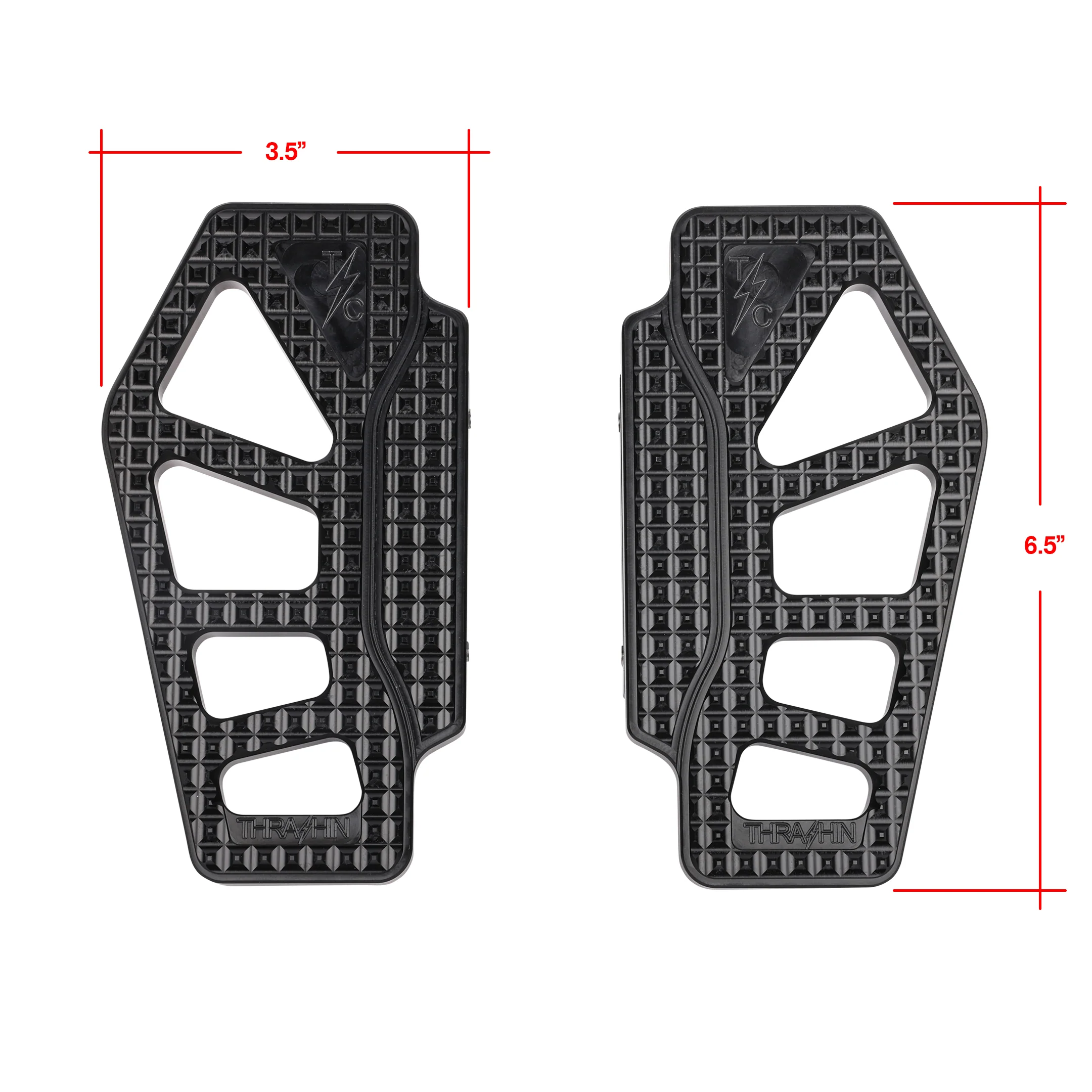 Apex - Bagger Passenger Floorboards - Black - Image 3