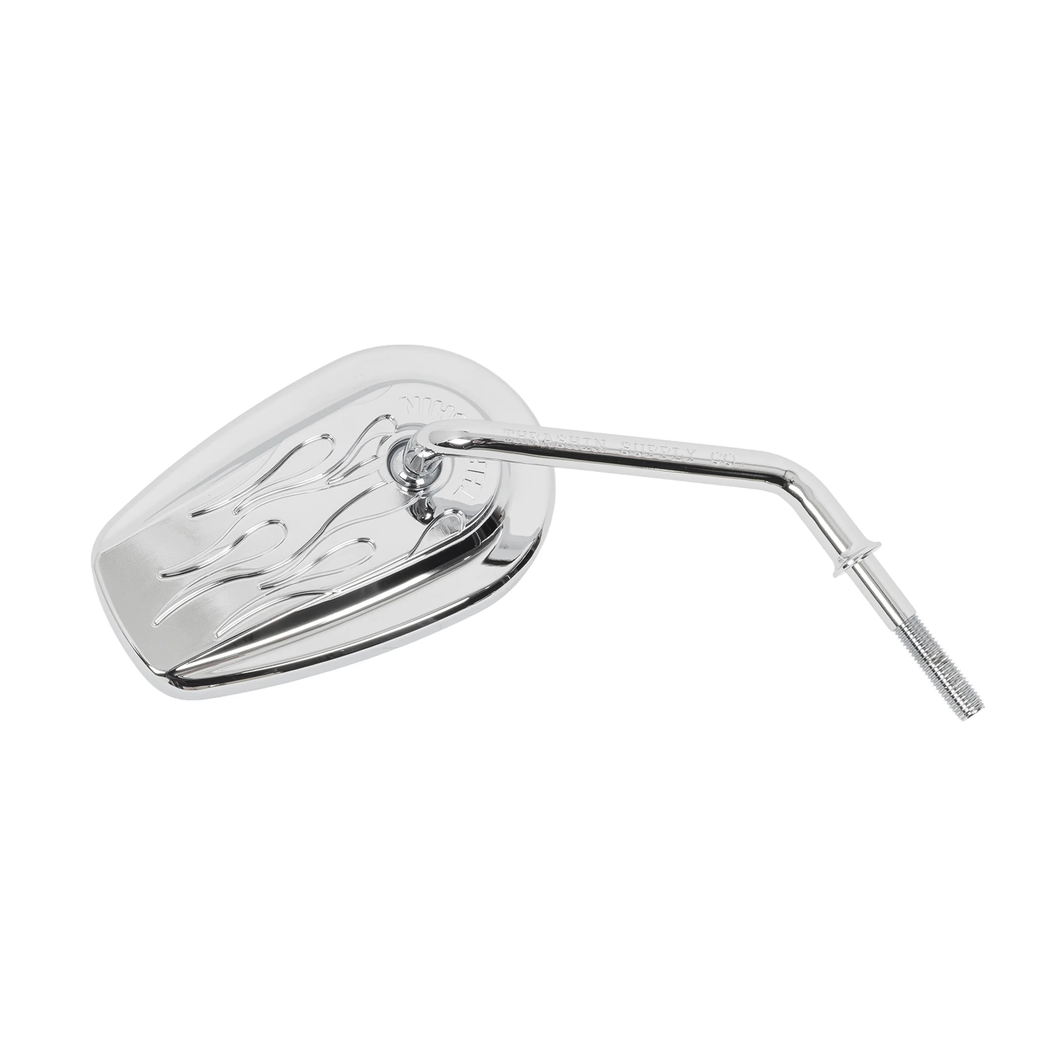Billet Mini Mirrors | Flame - Chrome - Image 2