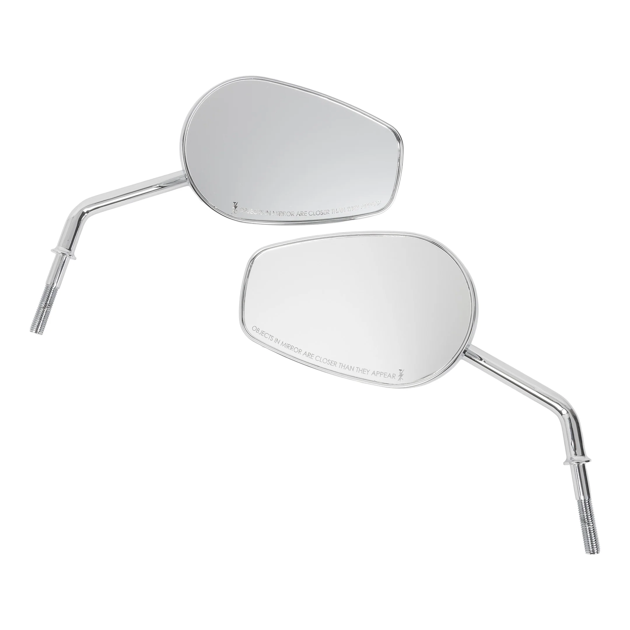 Billet Mini Mirrors | Smooth - Chrome - Image 4