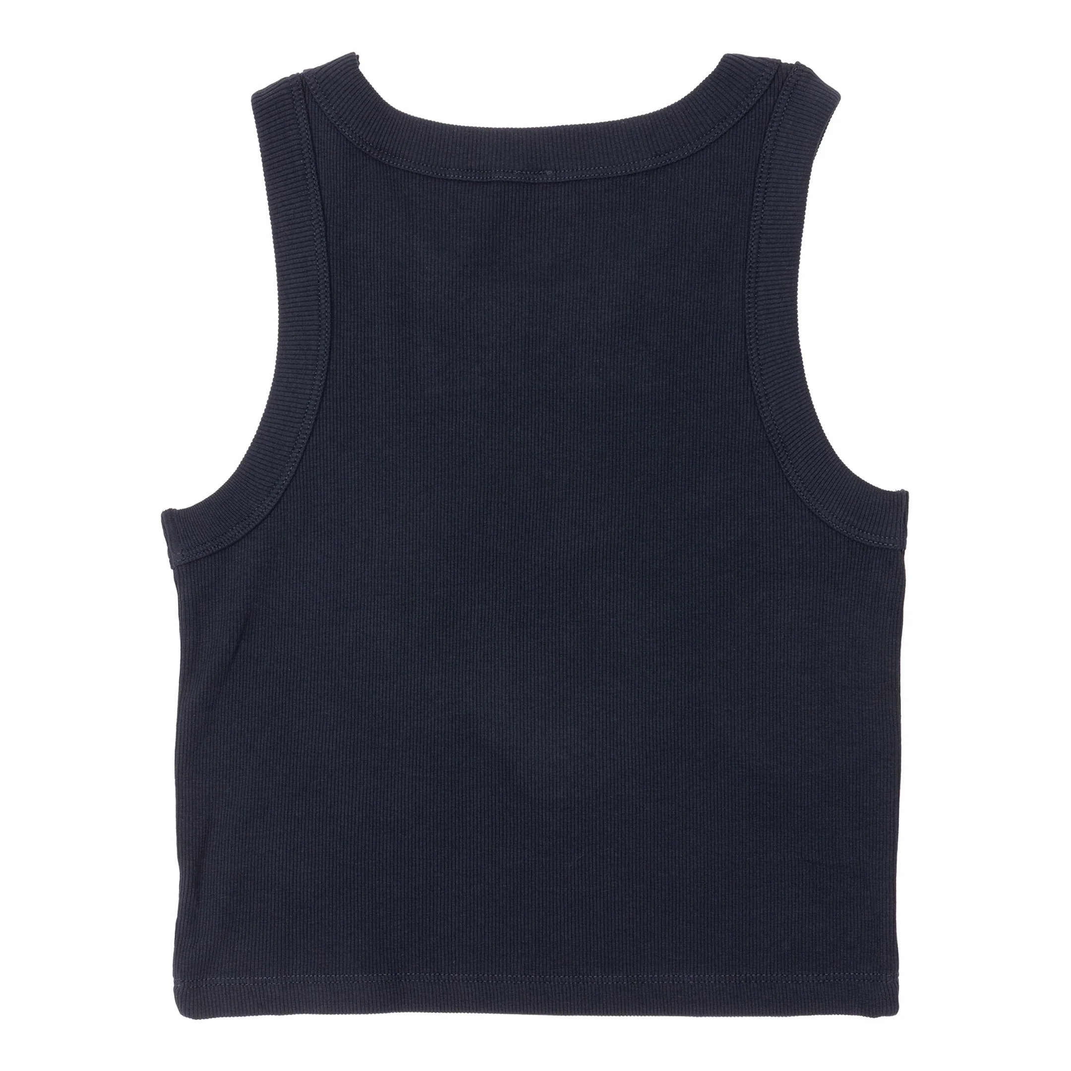 Bronco - Women's Ribbed Crop Tank - Navy - Image 2