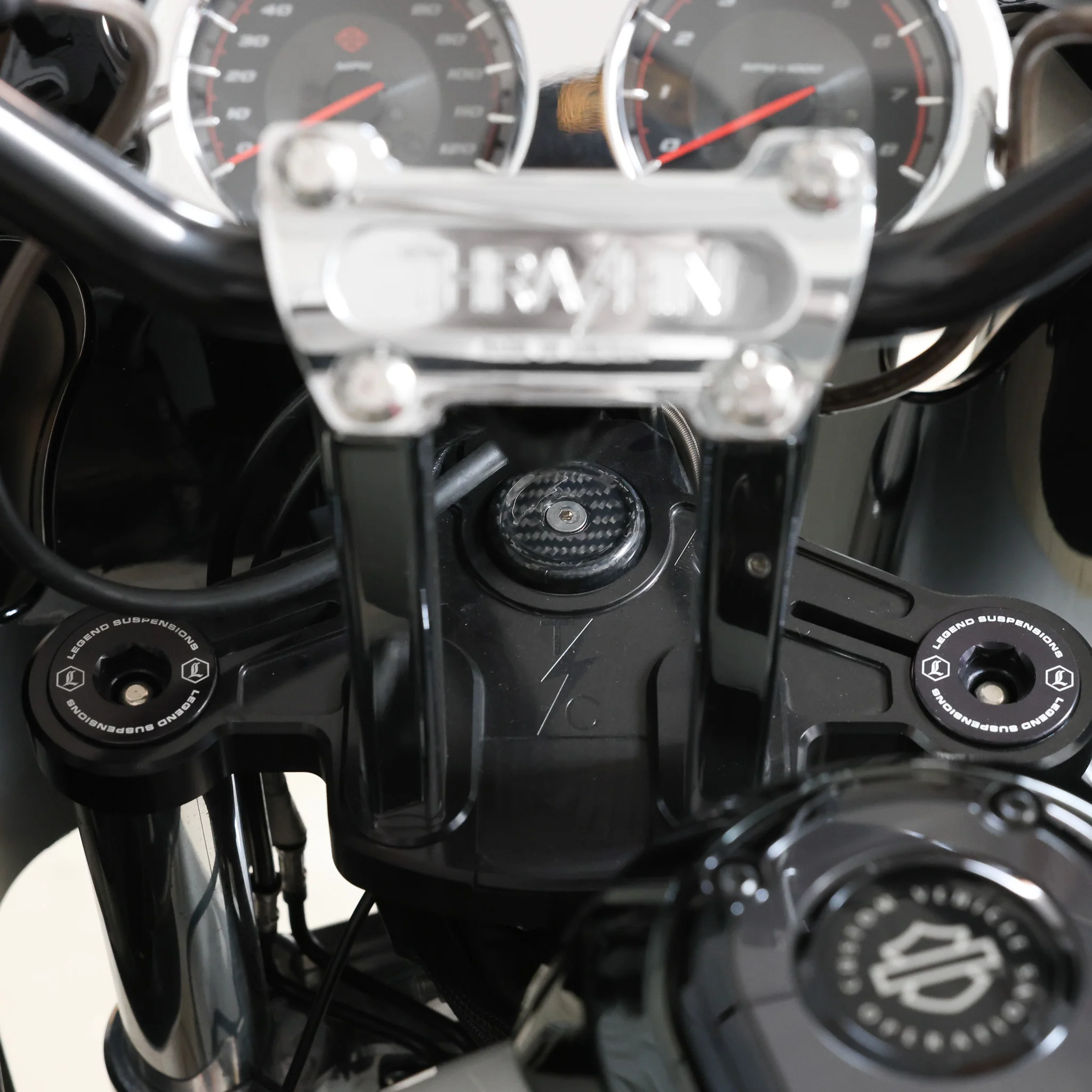 Carbon Stem Cap | 2014-2023 Road Glide - Gloss Woven - Image 5