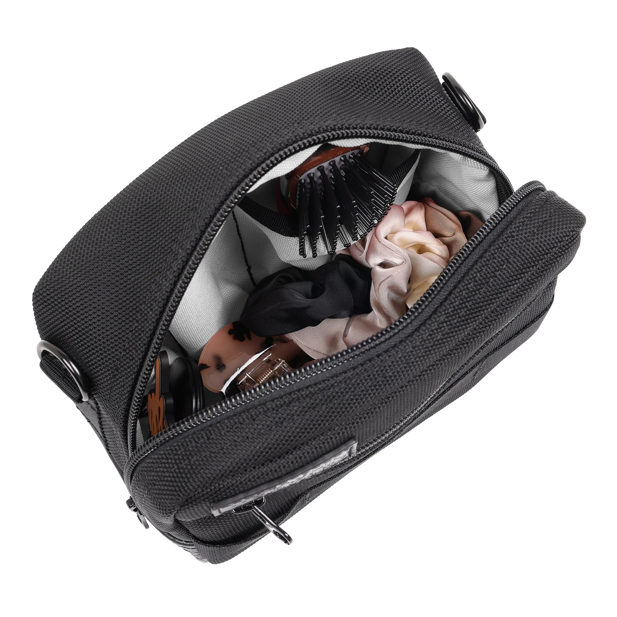 Crossbody HandleBar Bag - Grey - Image 10