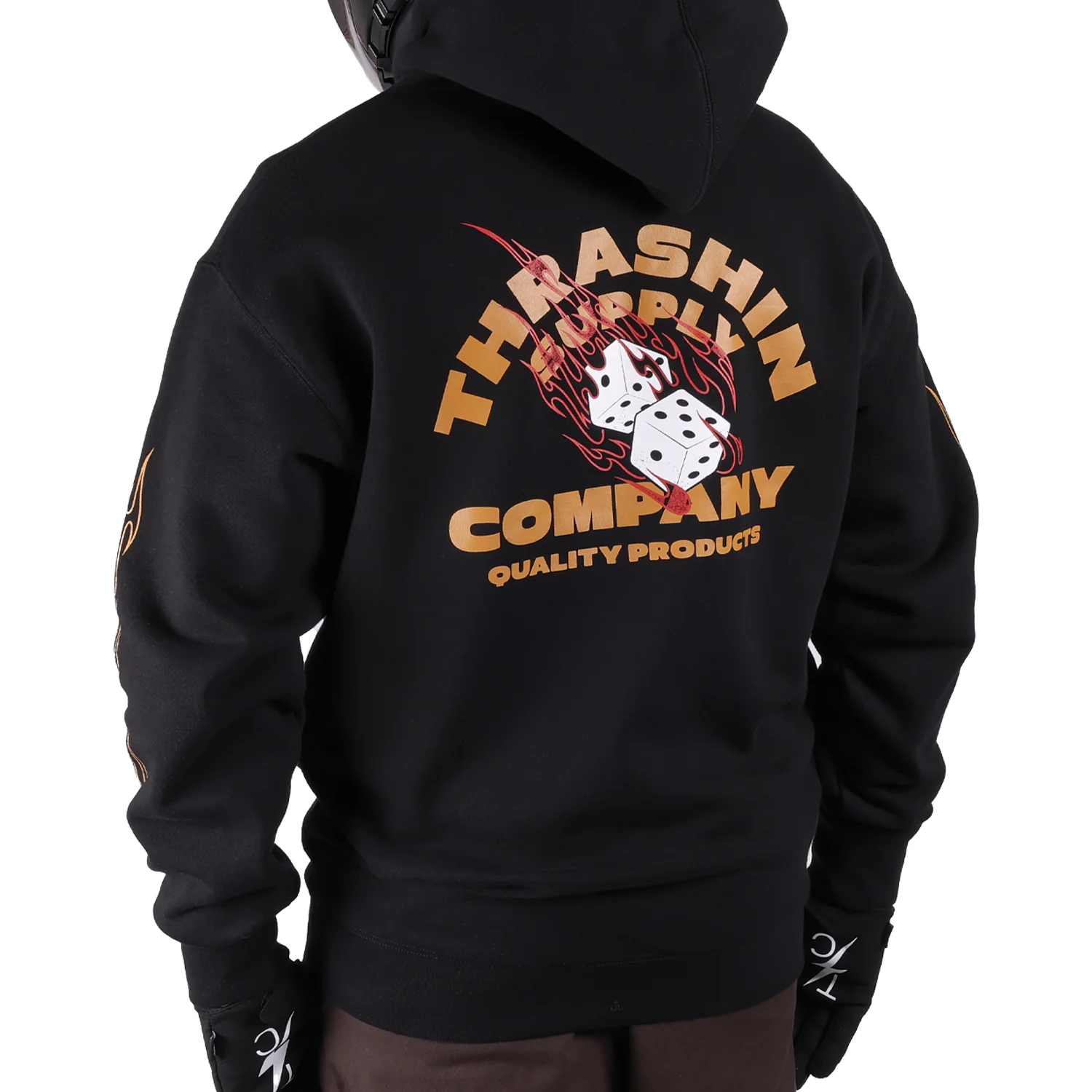 Dice Pull-Over Hoodie - Black - Image 5