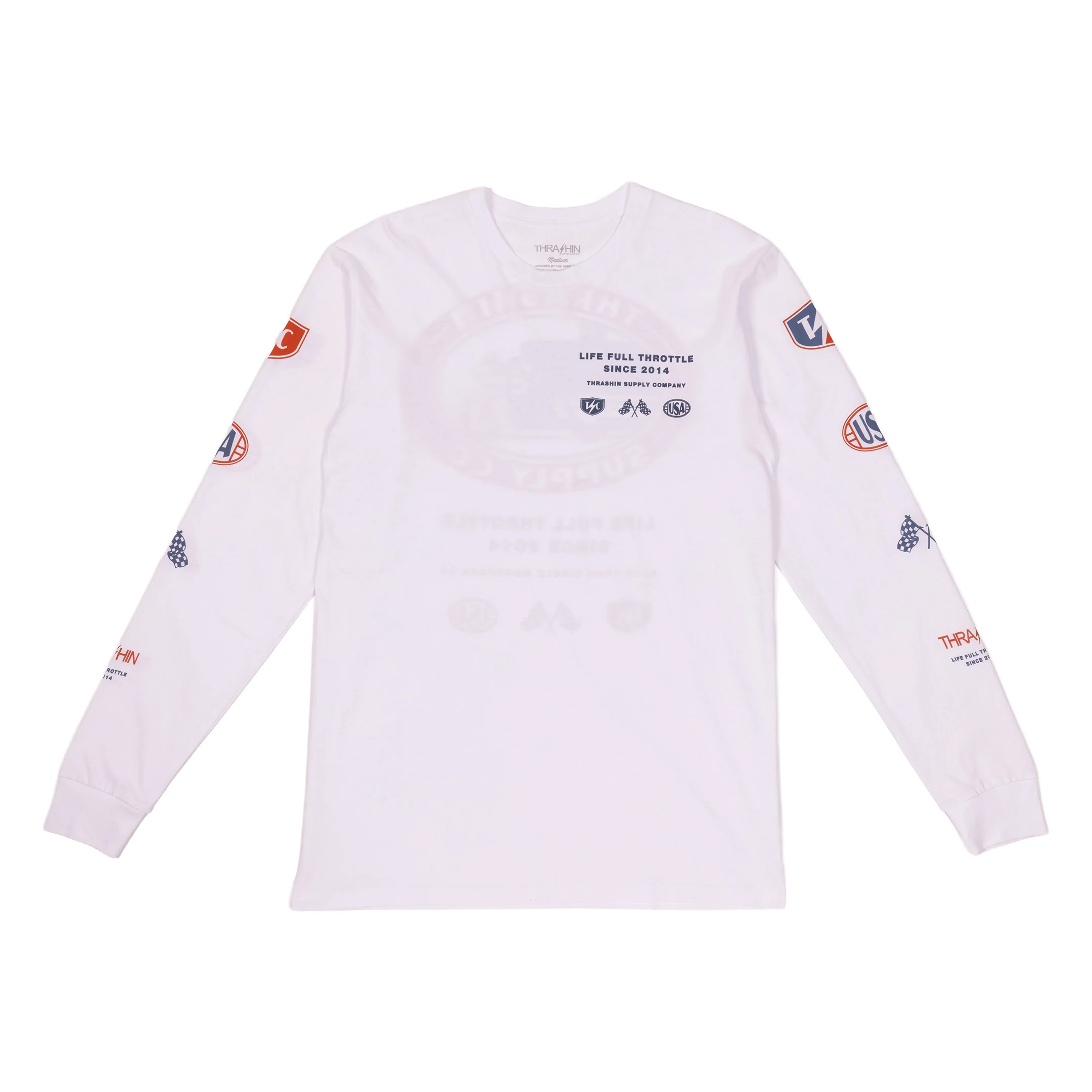 Drag Race Long Sleeve - Premium - White - Image 2