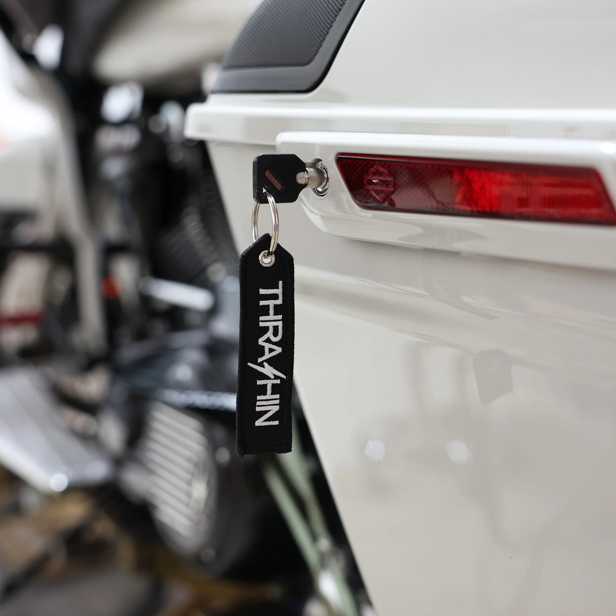 Go Ride Flight Tag Keychain - Black - Image 3