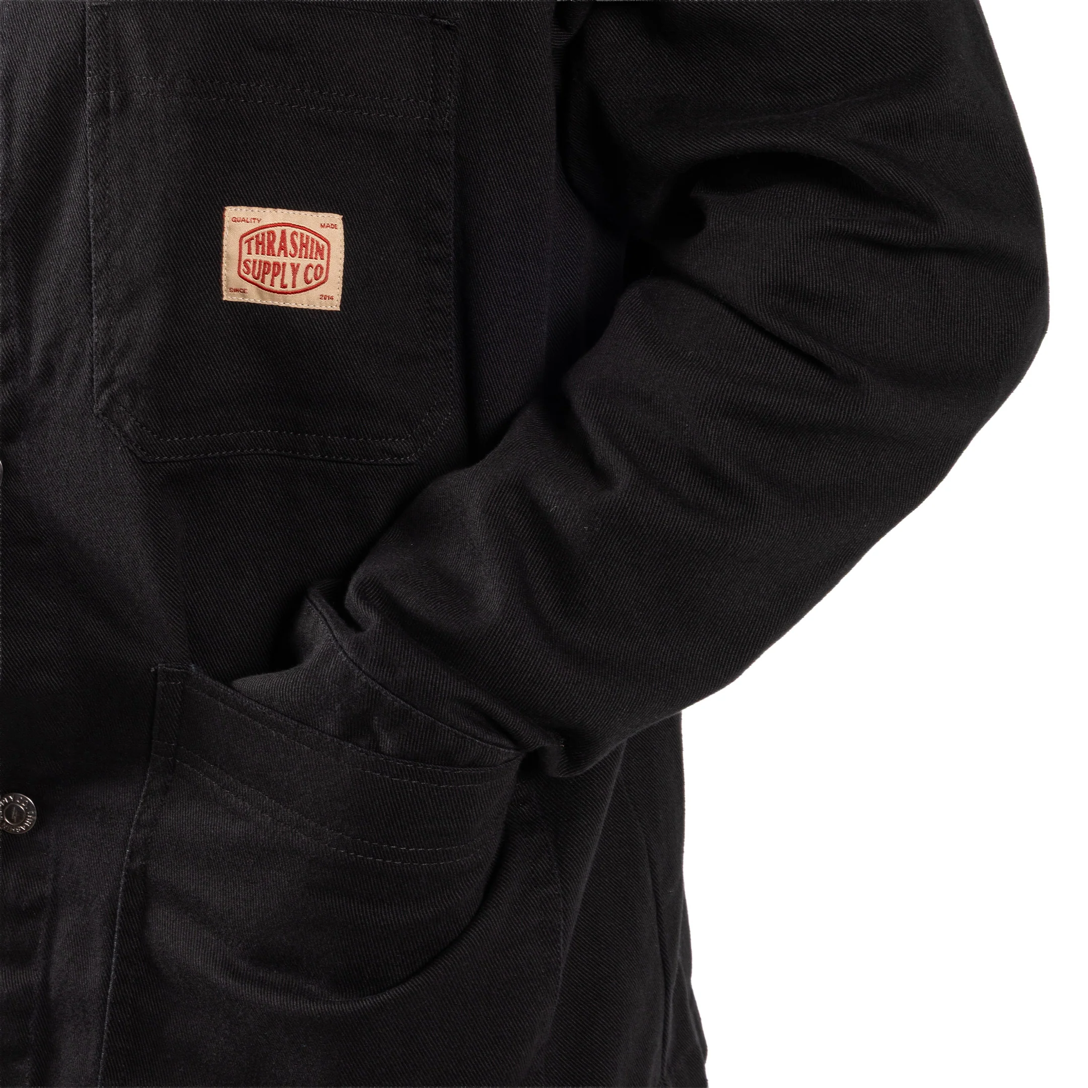 Heritage Chore Coat | Canvas - Black - Image 15