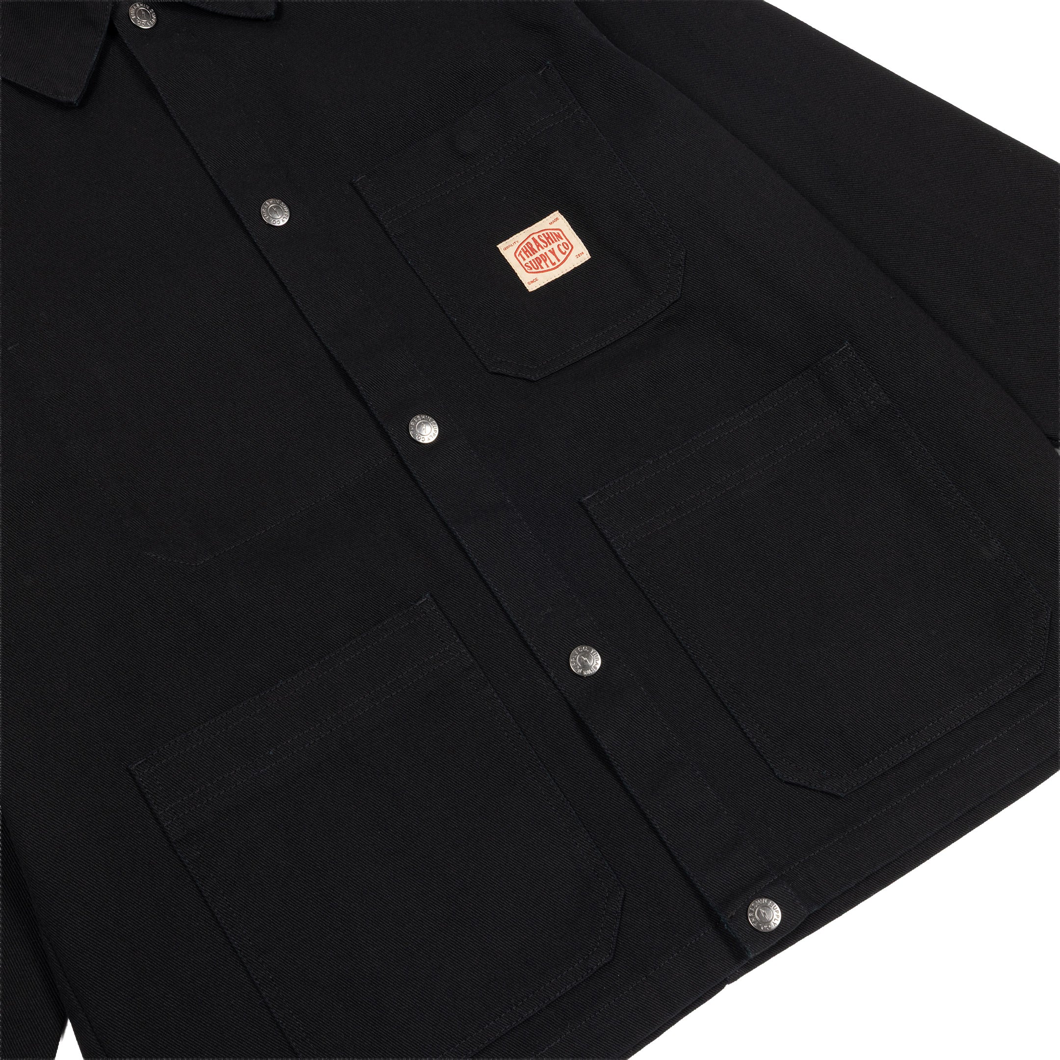 Heritage Chore Coat | Canvas - Black - Image 5