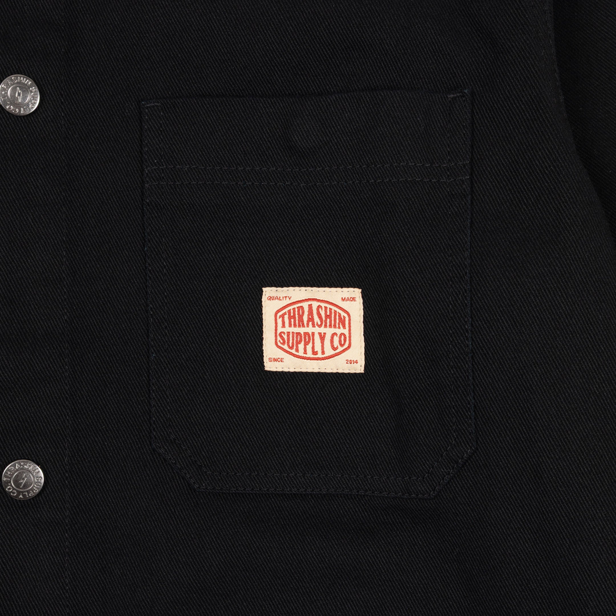 Heritage Chore Coat | Canvas - Black - Image 6
