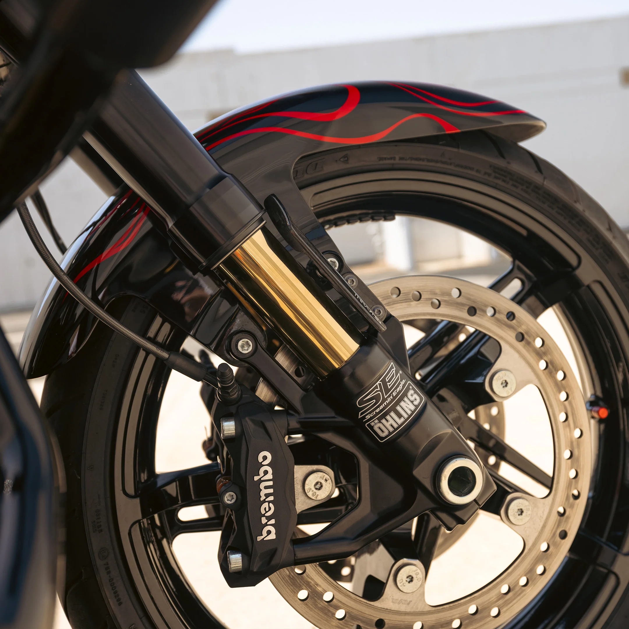 Inverted Bagger Fork Guard - Gloss Twill Weave Carbon - Image 6