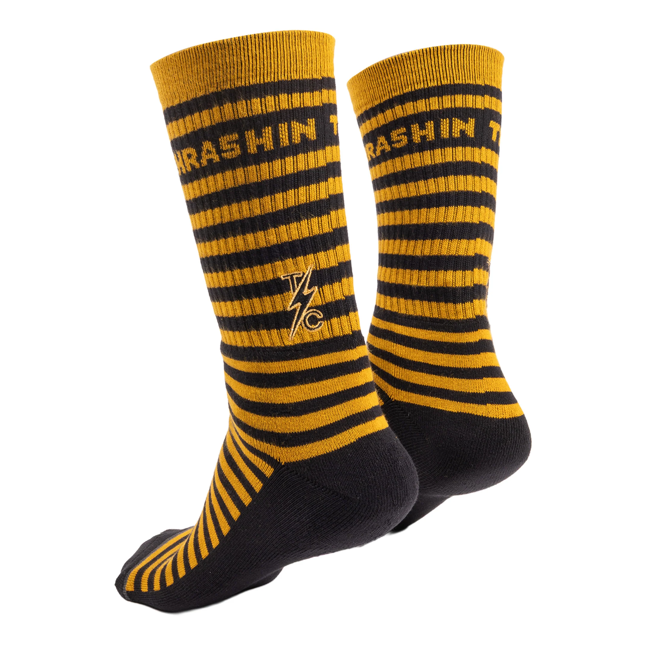 Jail Break Socks - Black / Gold - Image 6