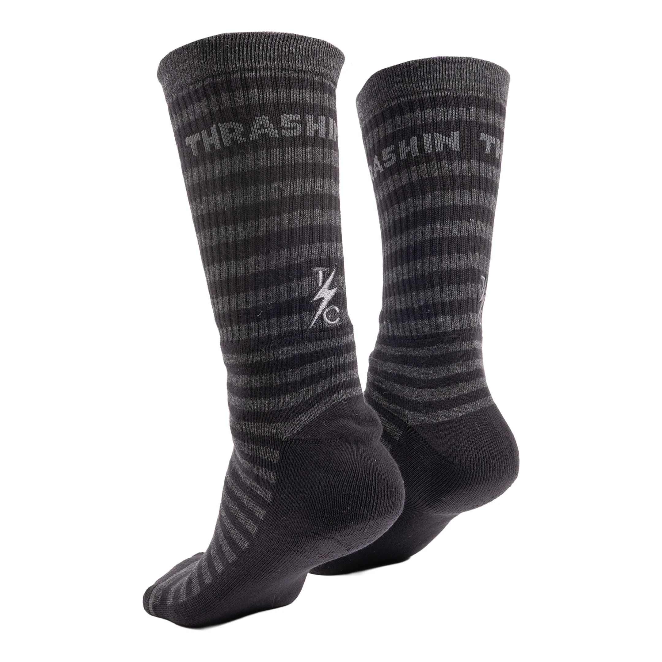 Jail Break Socks - Black / Grey - Image 6
