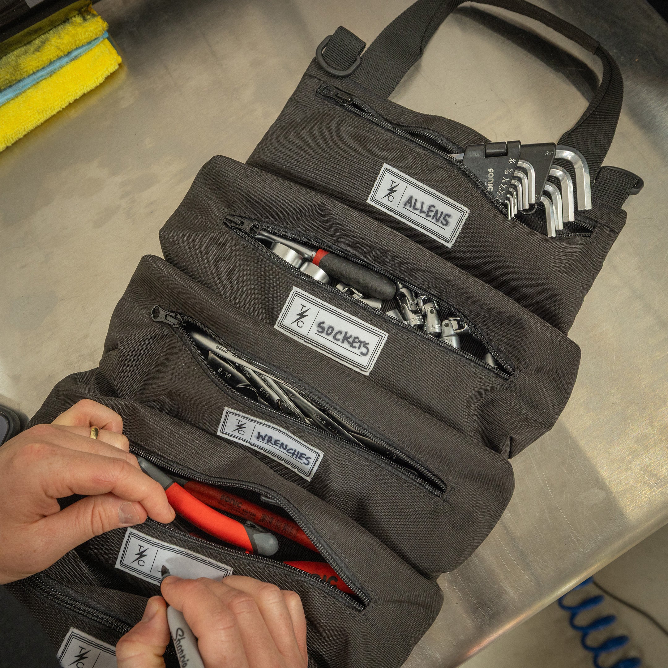 Jumbo Tool Roll - Black - Image 9