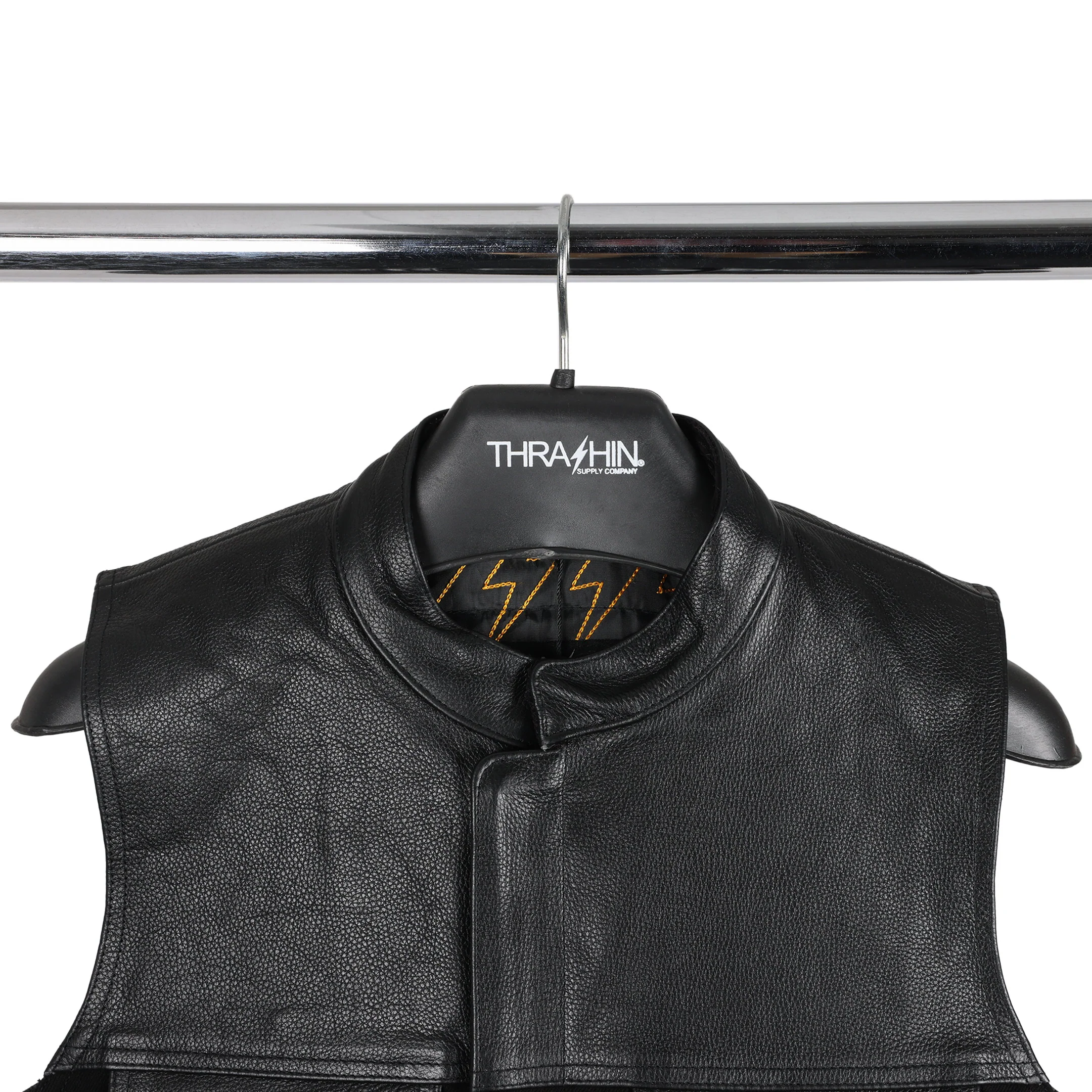 Kanan Vest | Leather & Denim - Black - Image 14