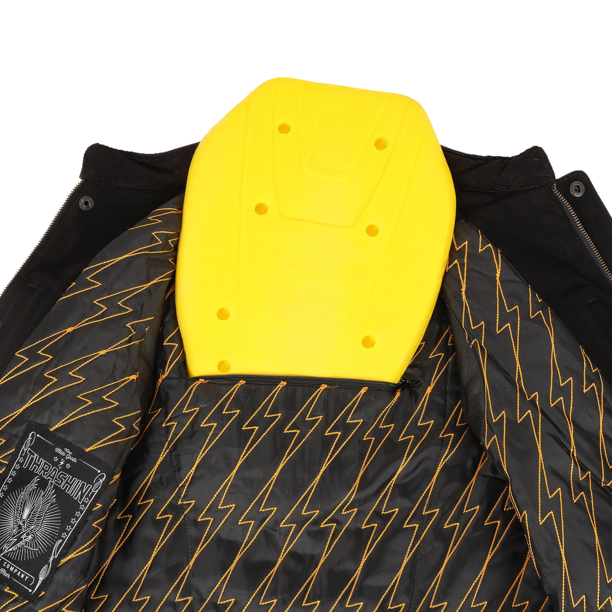 Kanan Vest | Leather & Denim - Black - Image 7