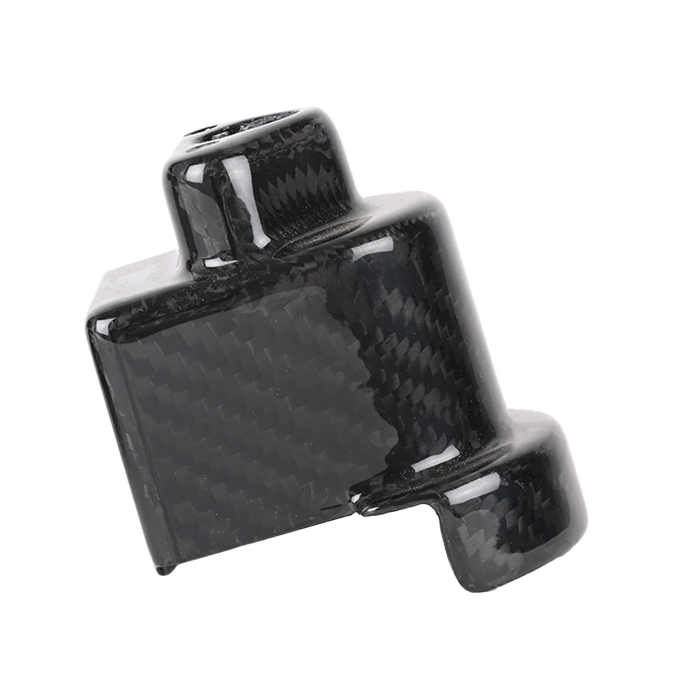 Carbon Fiber OEM Lock Cover - Gloss Twill Weave Carbon - Image 4