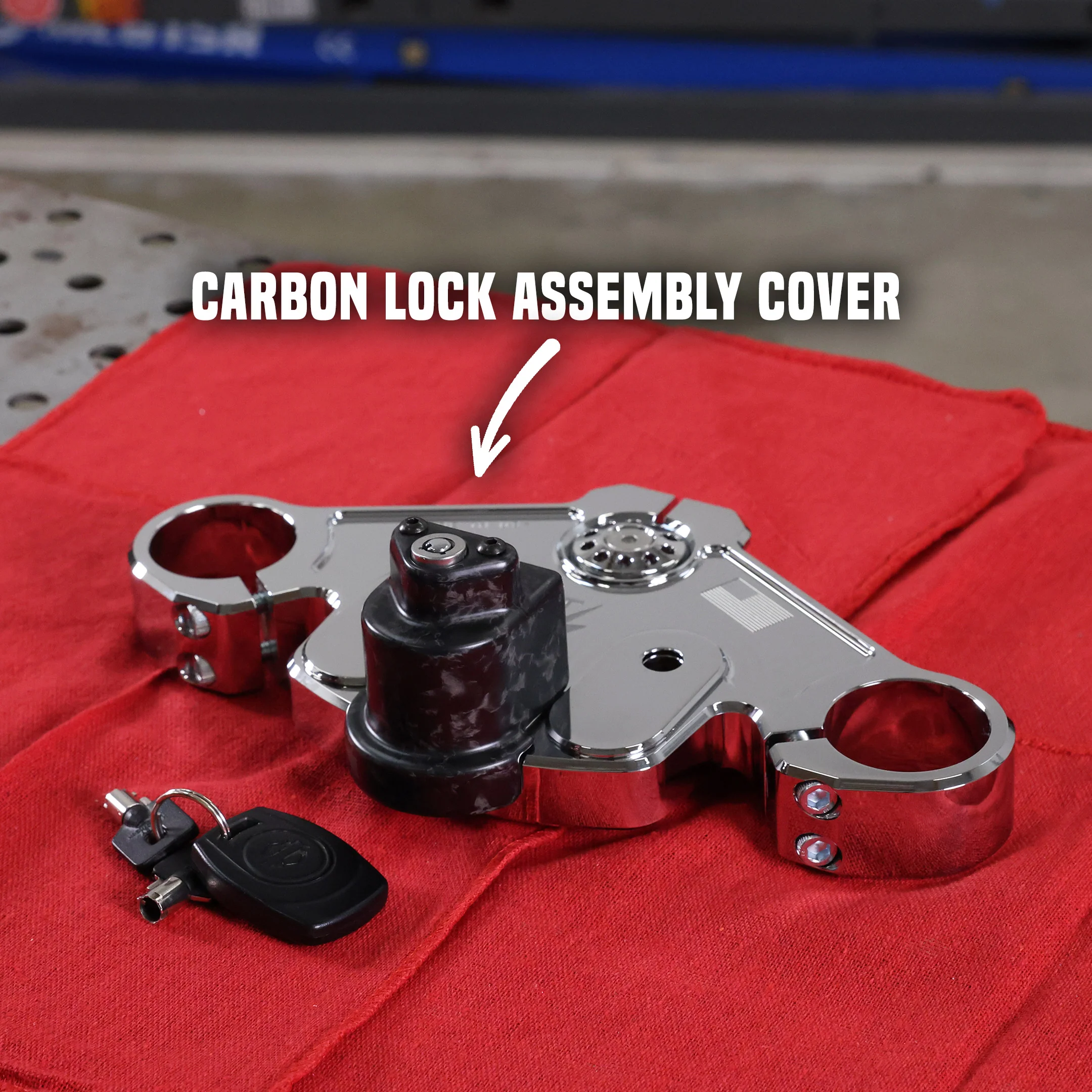 Carbon Fiber OEM Lock Cover - Matte Forged Carbon - Image 11