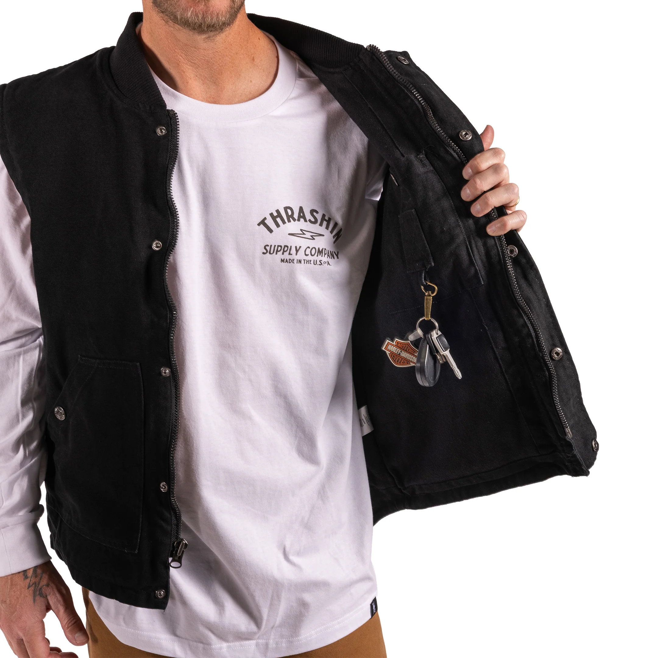 Mill Vest | Canvas - Black - Image 14