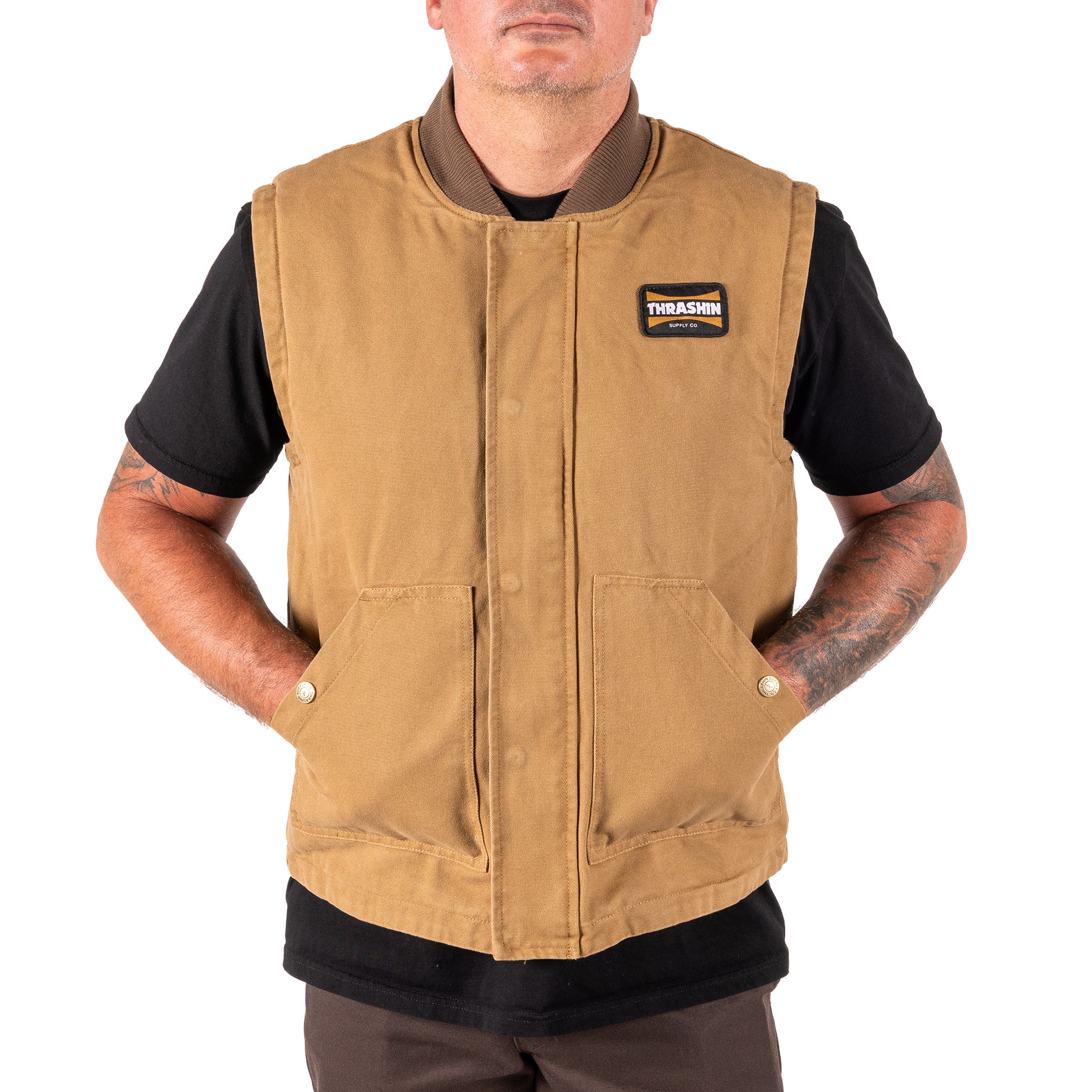 Mill Vest | Canvas - Tan - Image 12