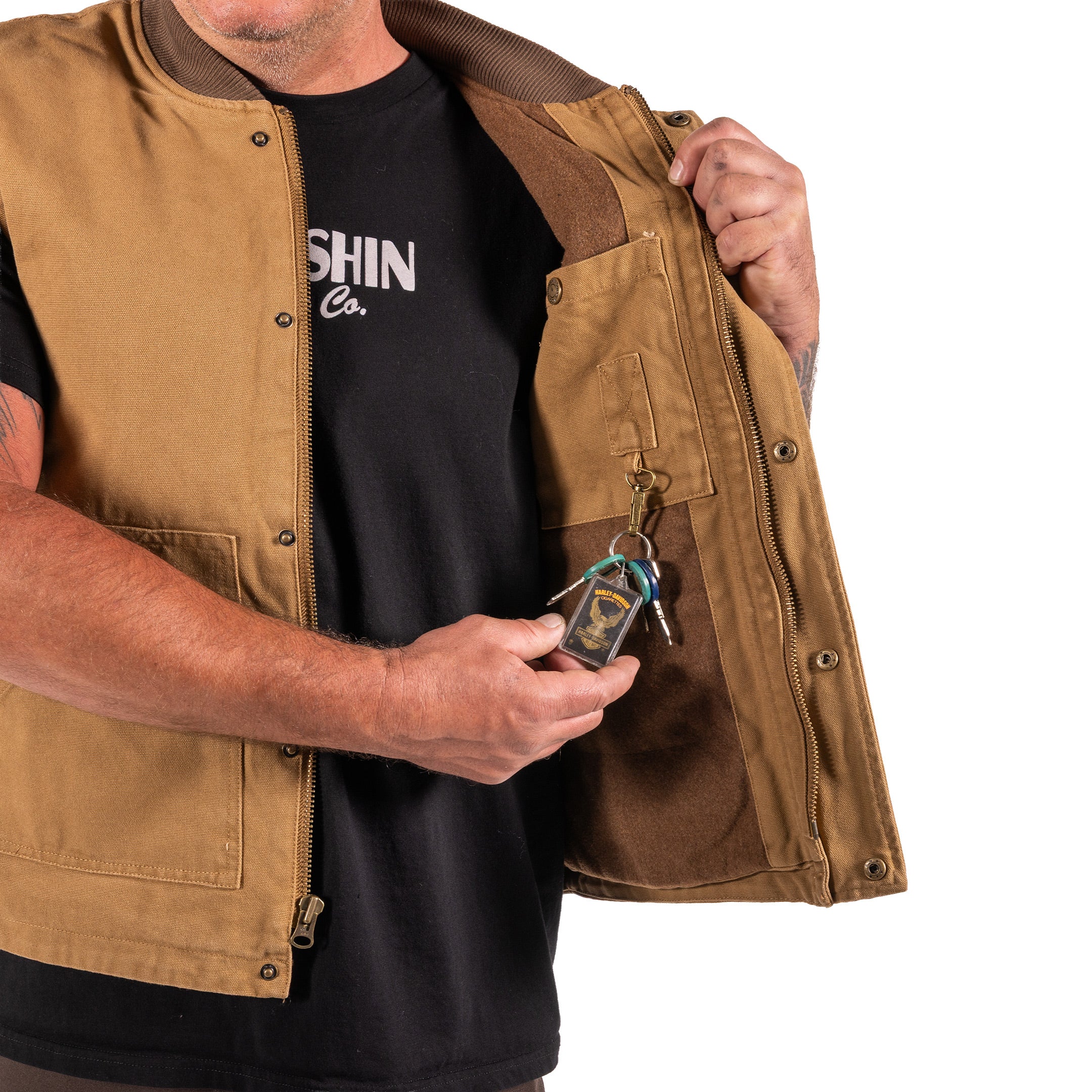 Mill Vest | Canvas - Tan - Image 15