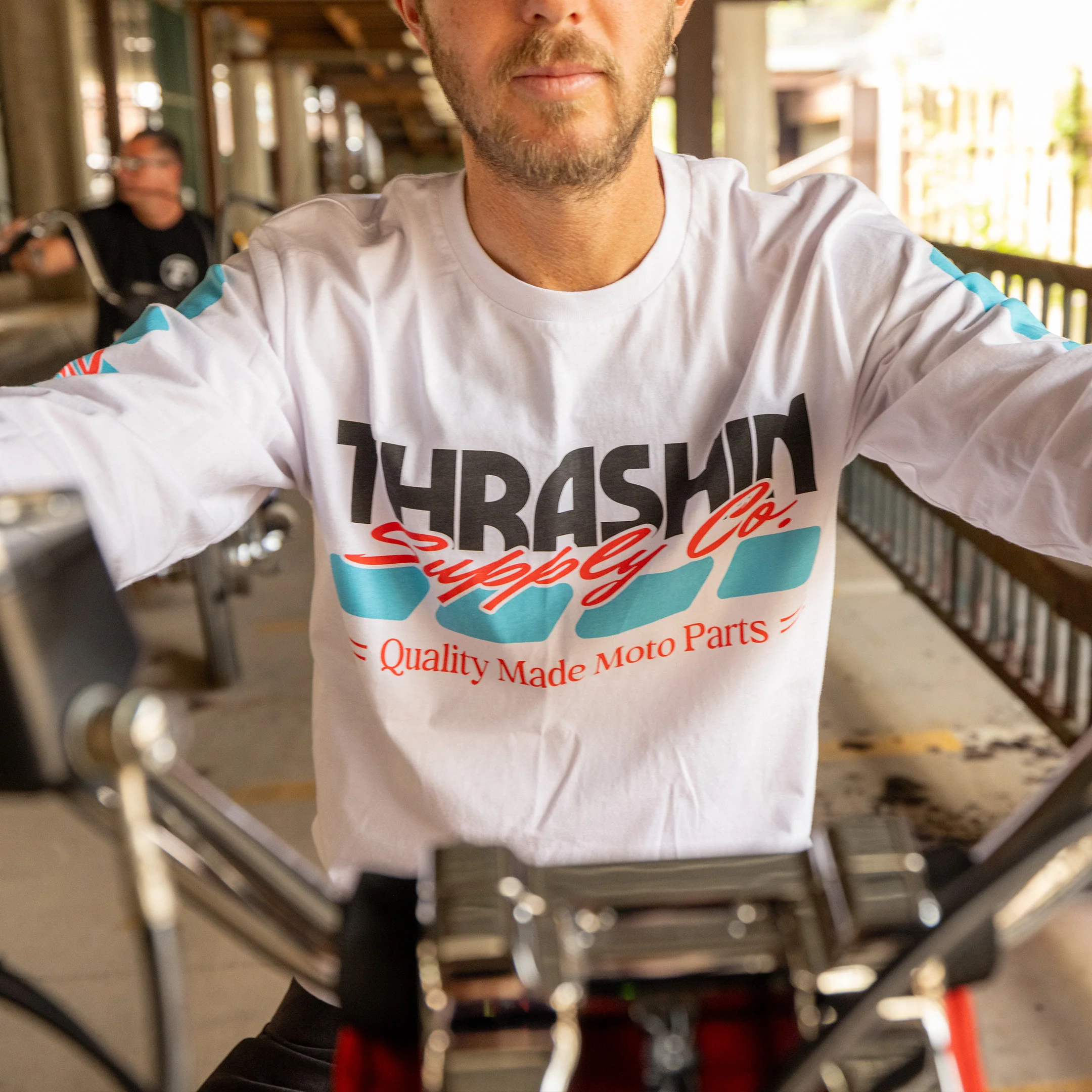 Moto Long Sleeve - White - Image 11