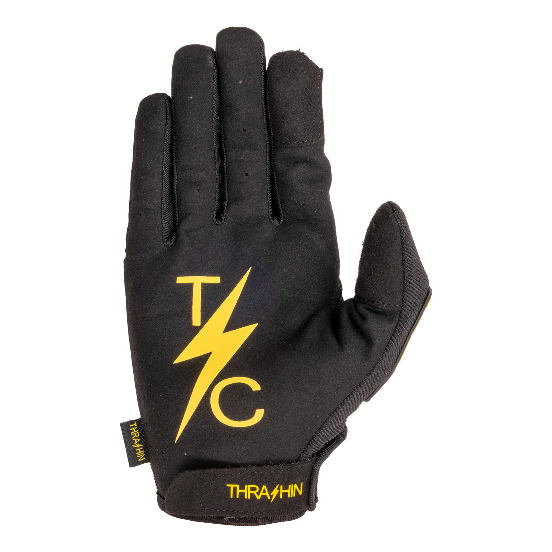 Moto Stealth Gloves - Black / Yellow - Image 3