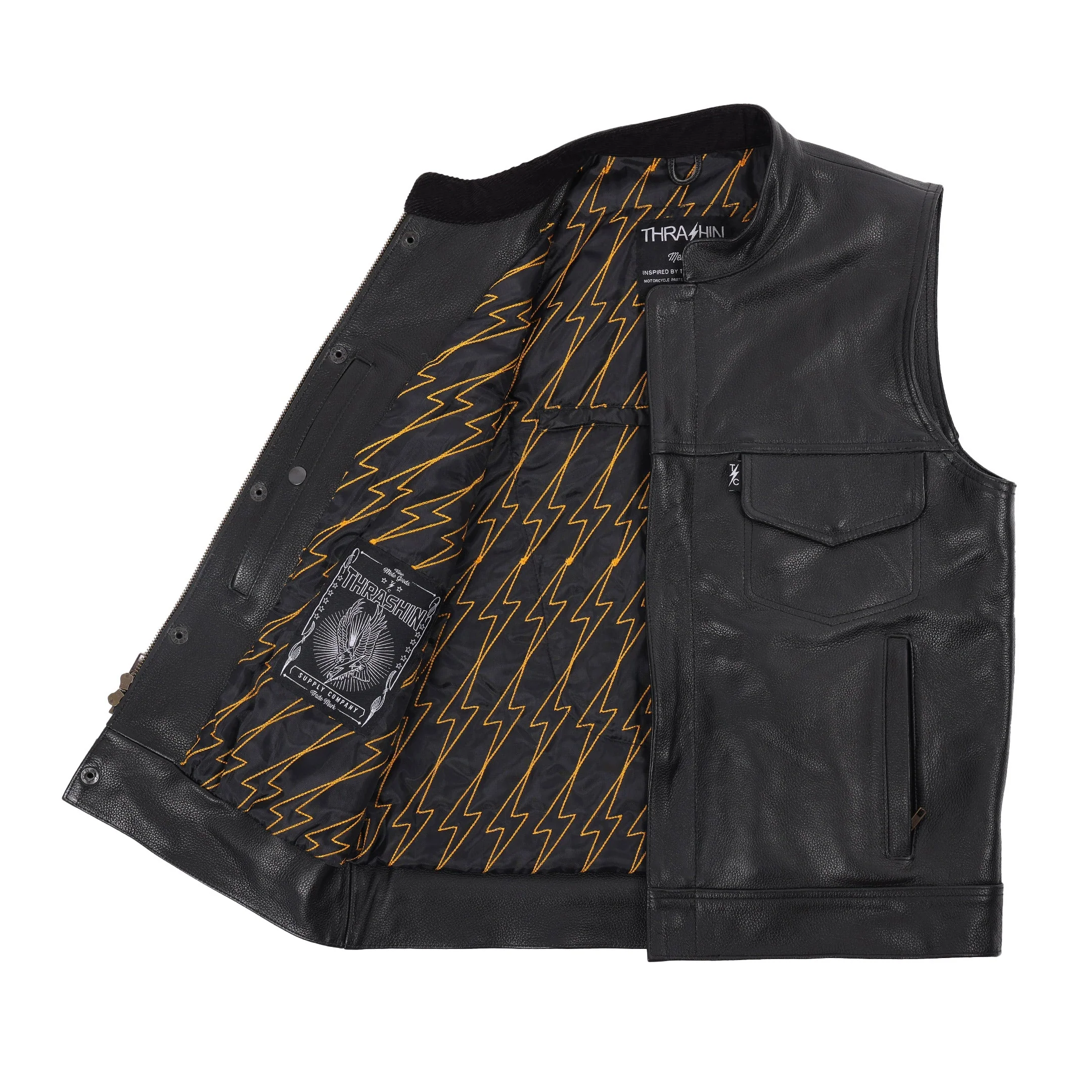 Mulholland Vest | Leather - Black - Image 3
