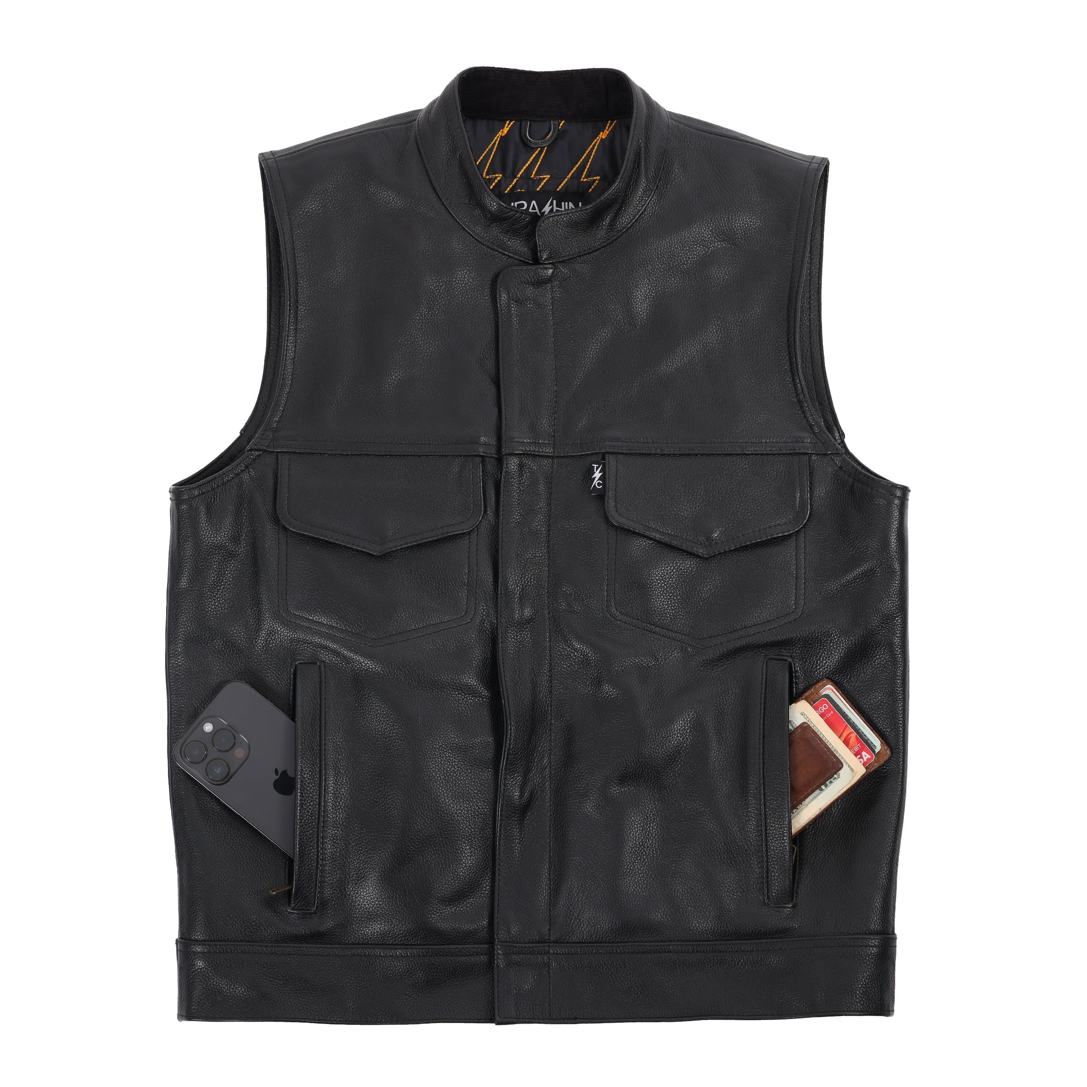 Mulholland Vest | Leather - Black - Image 4