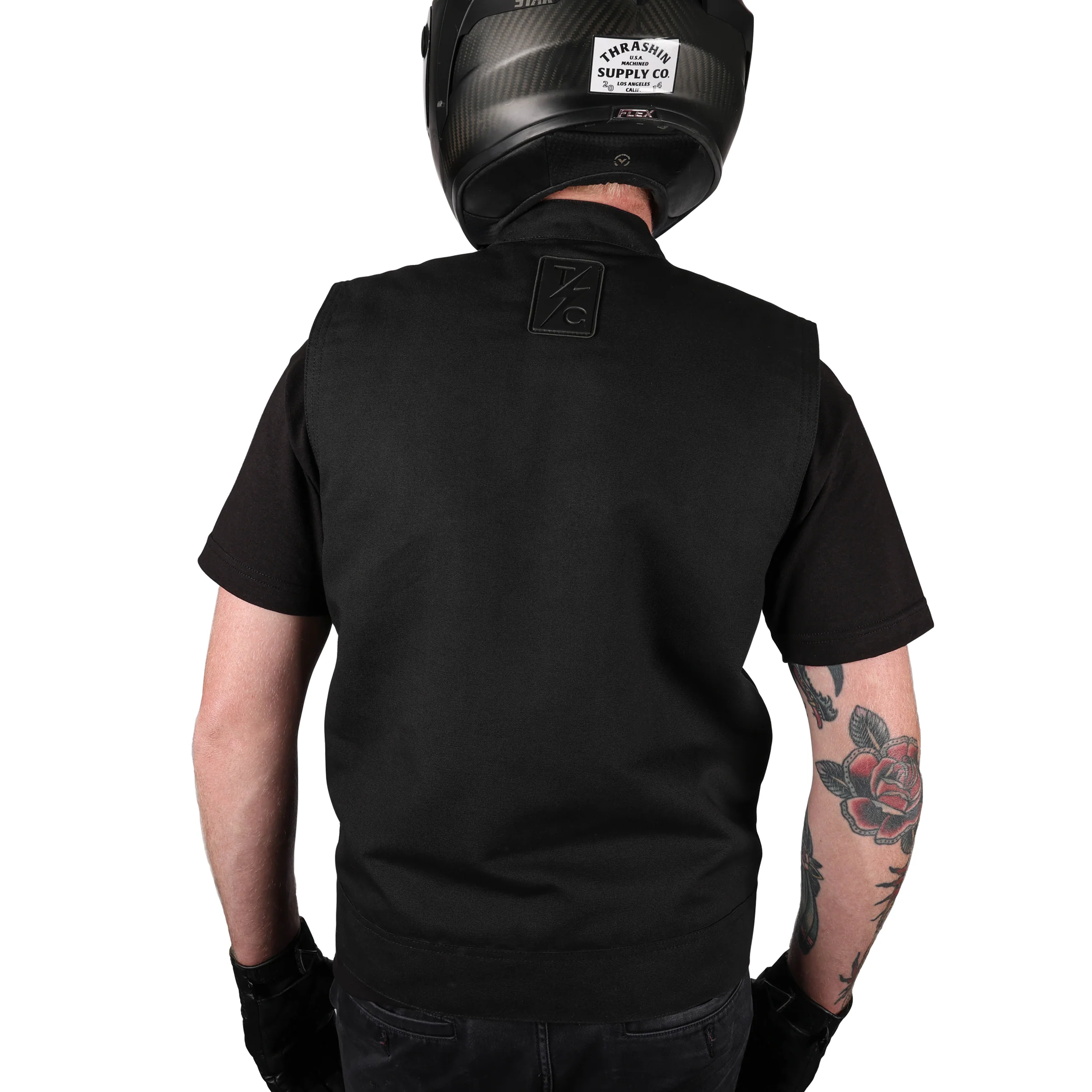 Nightrider Vest | Canvas - Black - Image 7