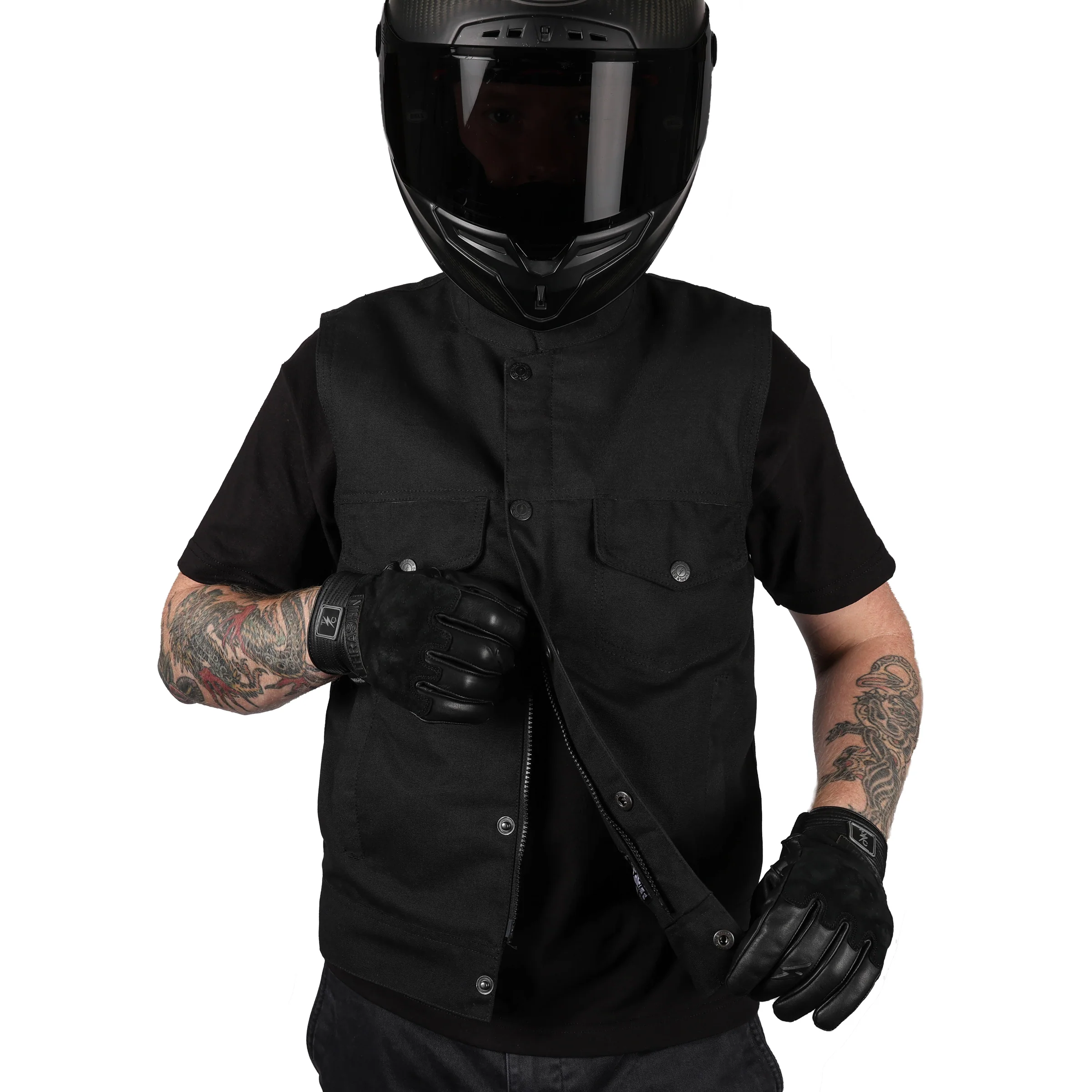 Nightrider Vest | Canvas - Black - Image 9