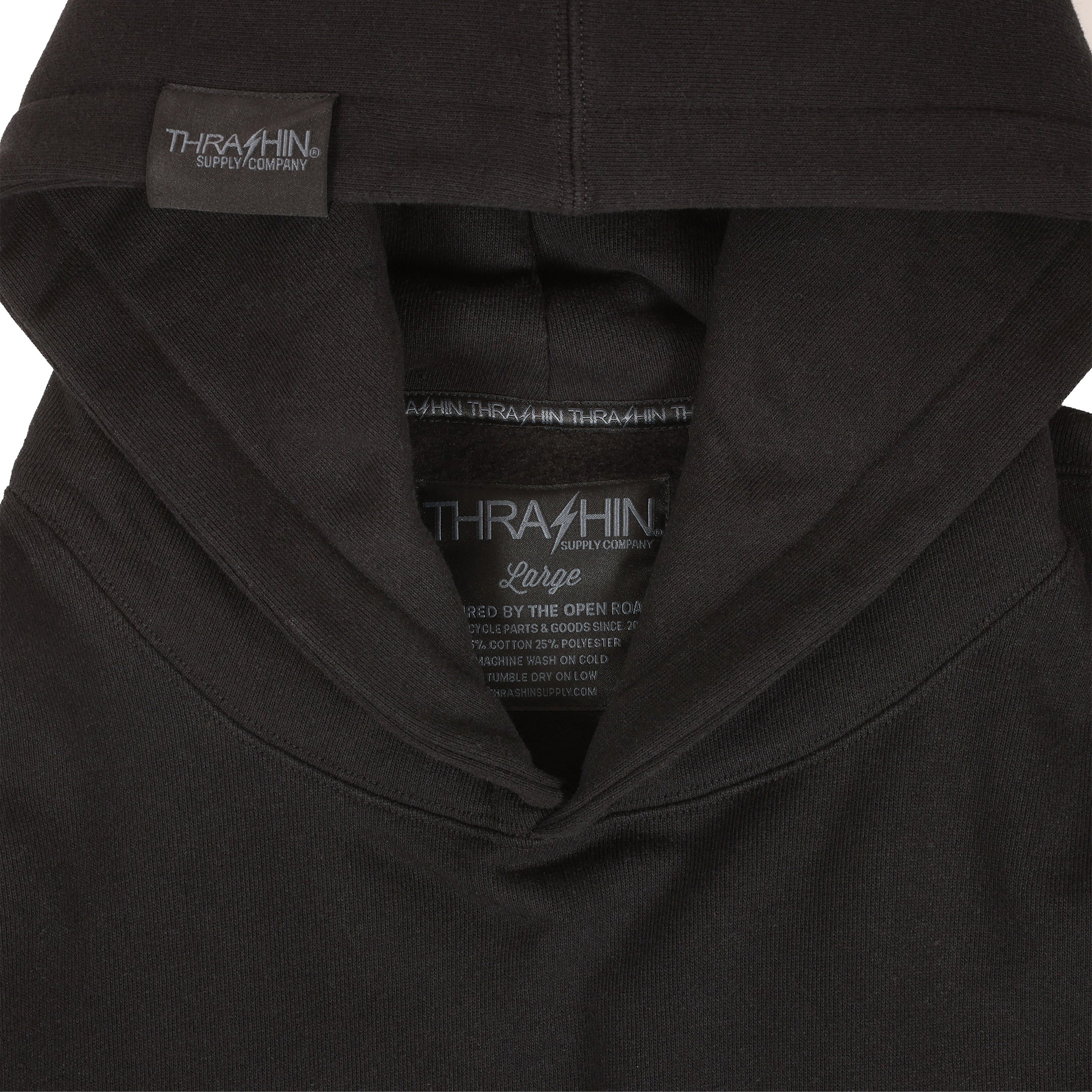 Official Pull-Over Hoodie - Embroidered - Black - Image 4