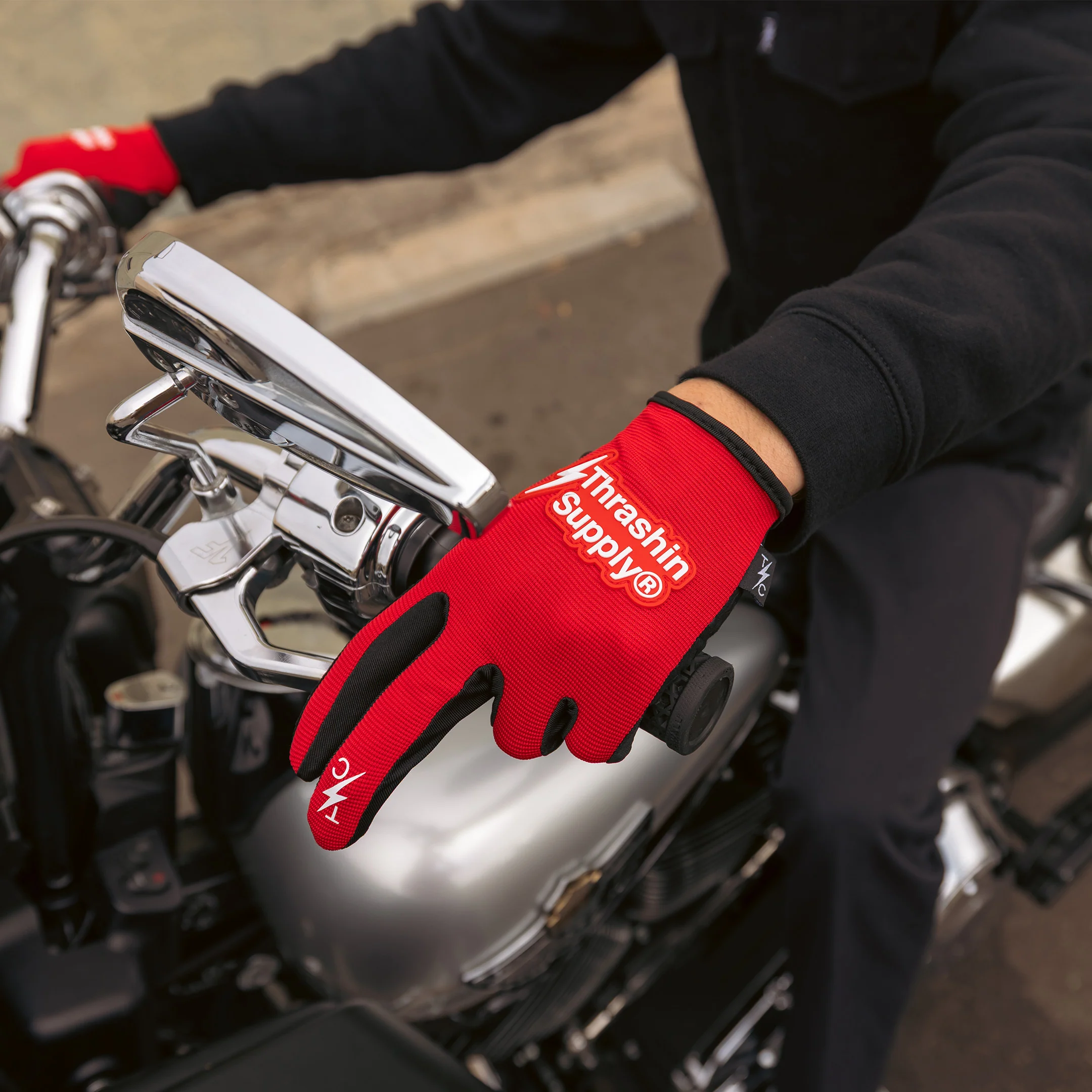 Official - Stealth Gloves - Red - Image 4