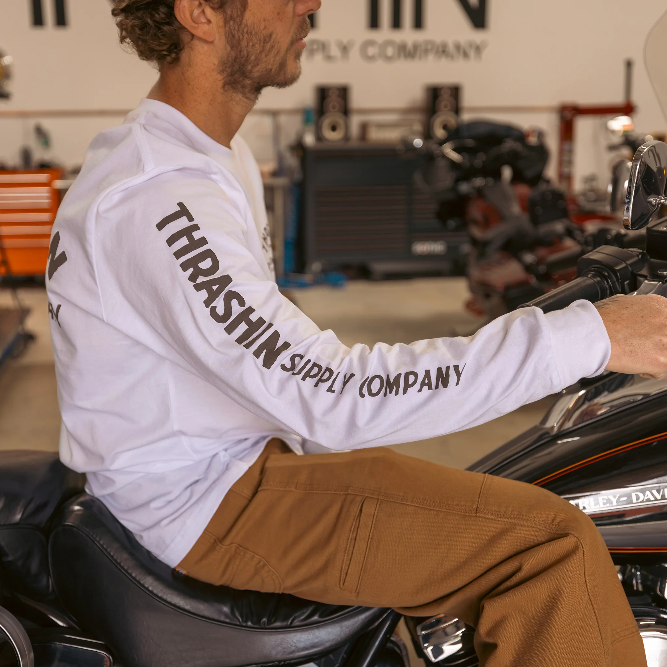 Offset Long Sleeve - White - Image 7