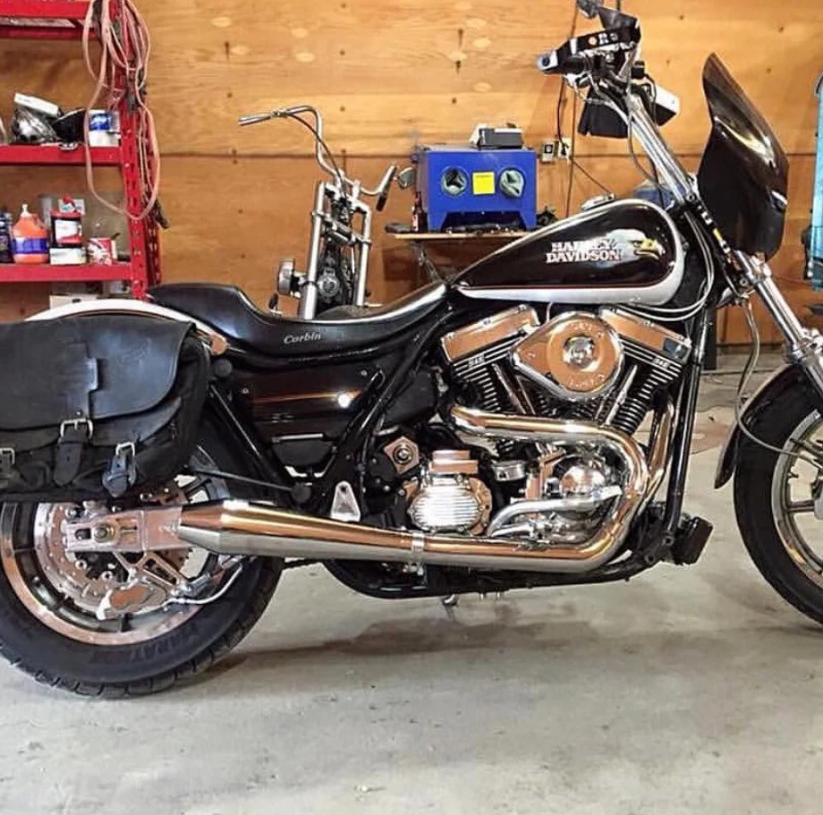 OG Stainless Exhaust w/ Removable Baffle & End Cap - FXR