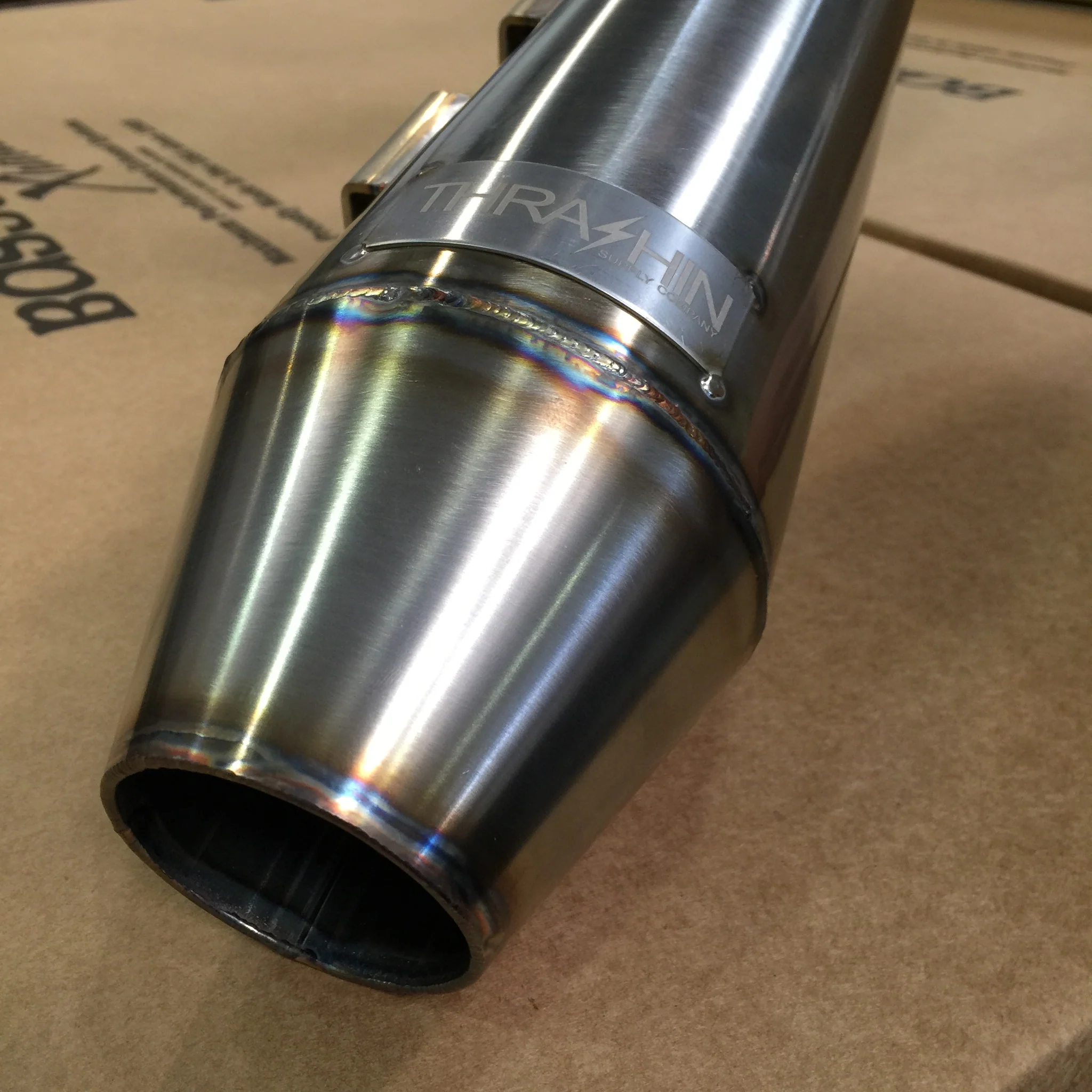 OG THRASHIN Stainless Steel 2>1 Exhaust - FXR - Image 3