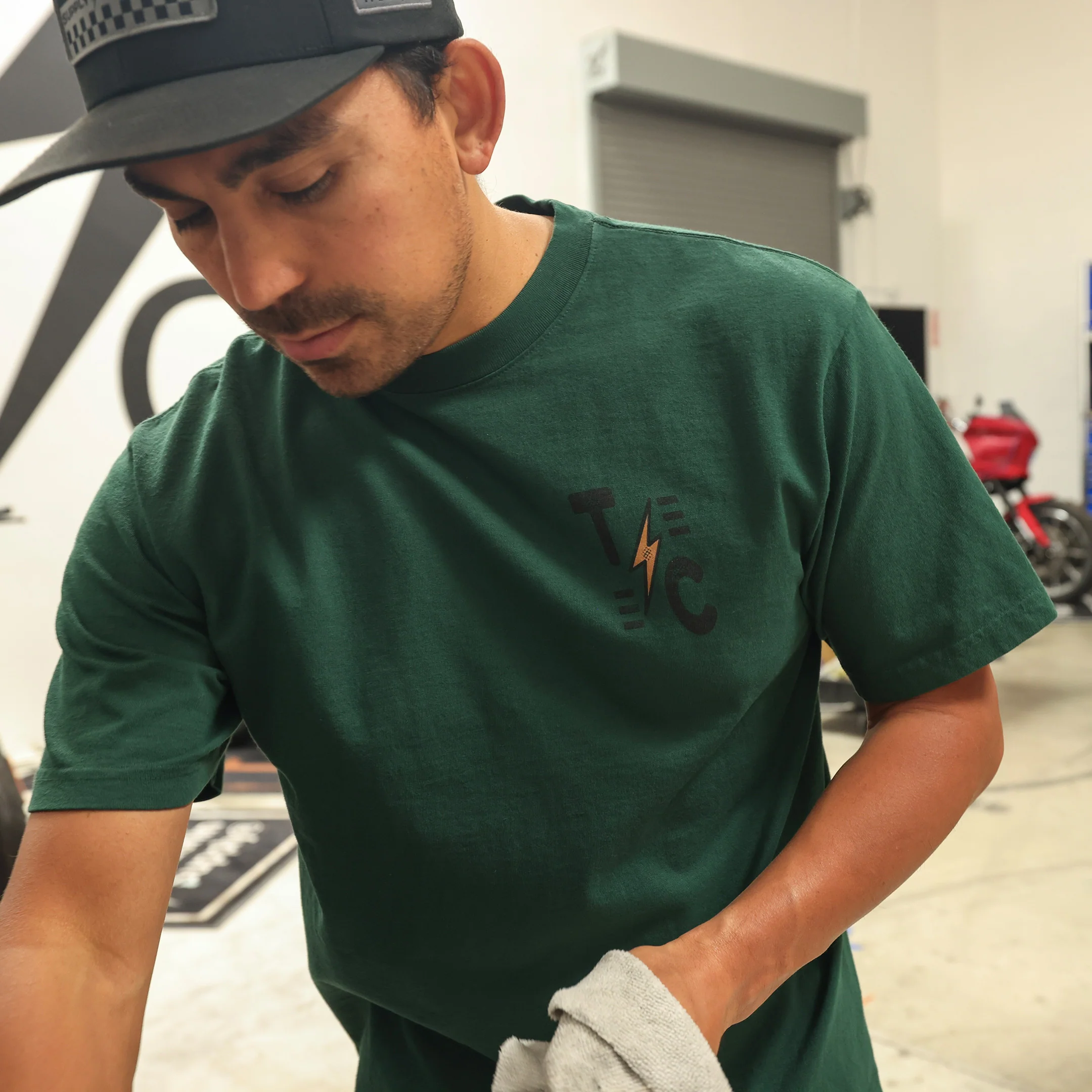 Performance Tee - Forest Green - Image 6