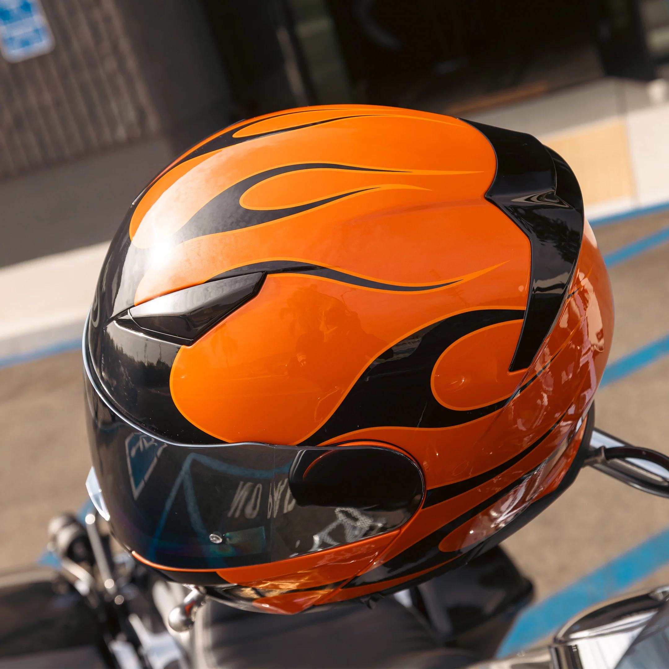 Principal 950 Helmet - Orange Flame - Image 14