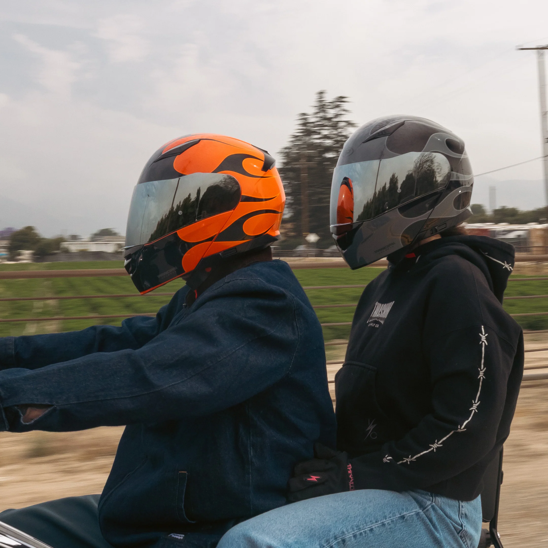 Principal 950 Helmet - Orange Flame - Image 16