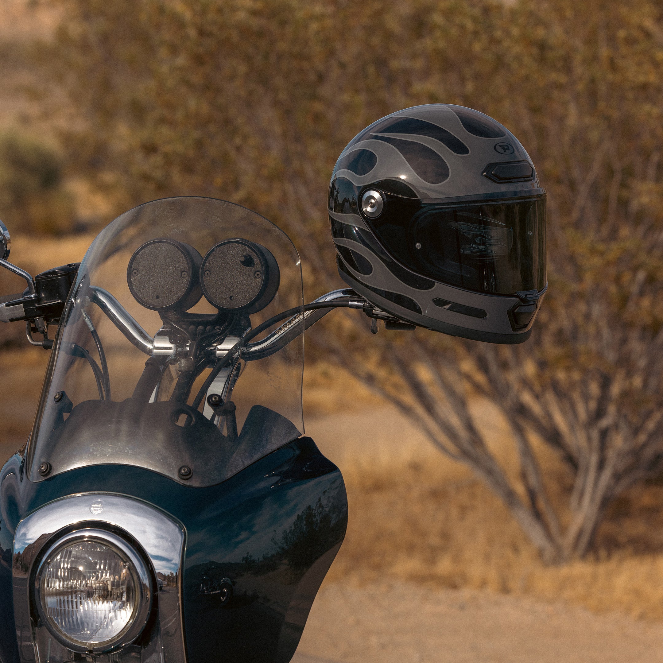 Principal V80 Helmet - Black Flame - Image 16