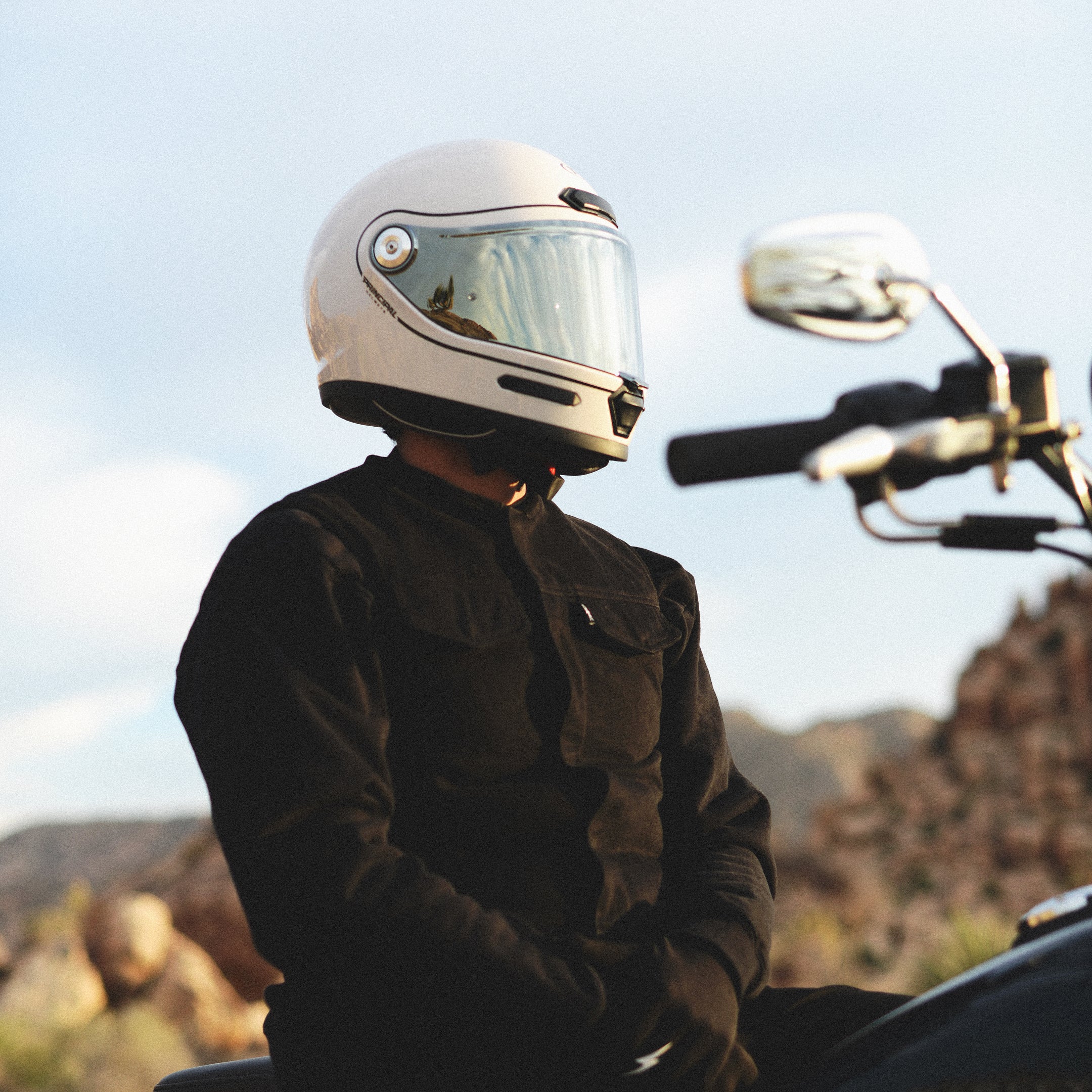 Principal V80 Helmet - Vintage White - Image 15