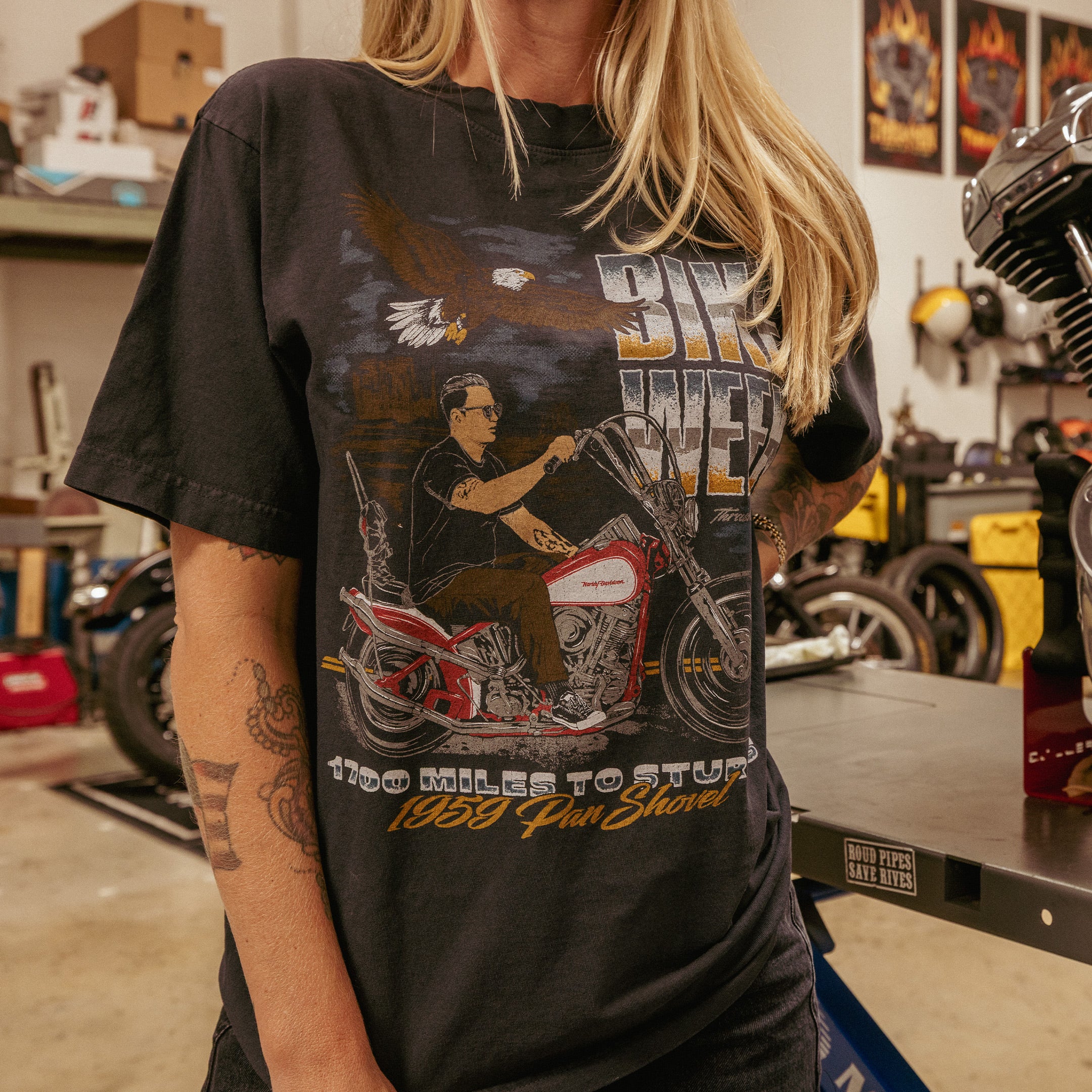 Ramblin Man Tee - Vintage Black - Image 12