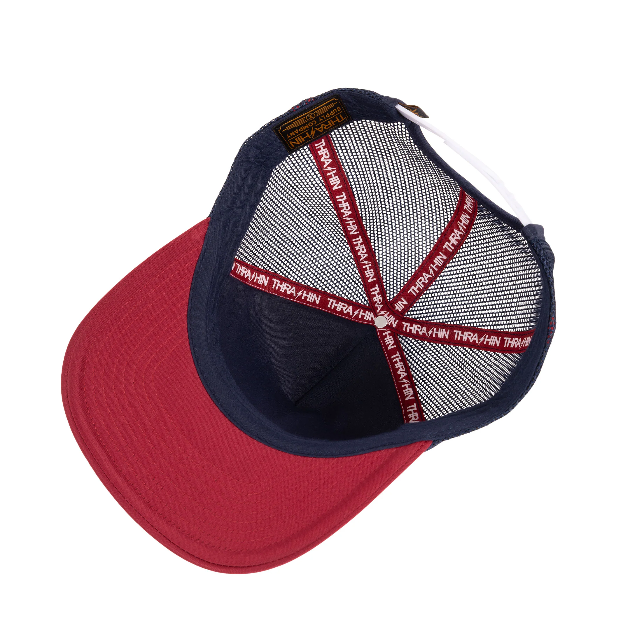 Rewind Foam Trucker Snapback - Red/White/Blue - Image 4
