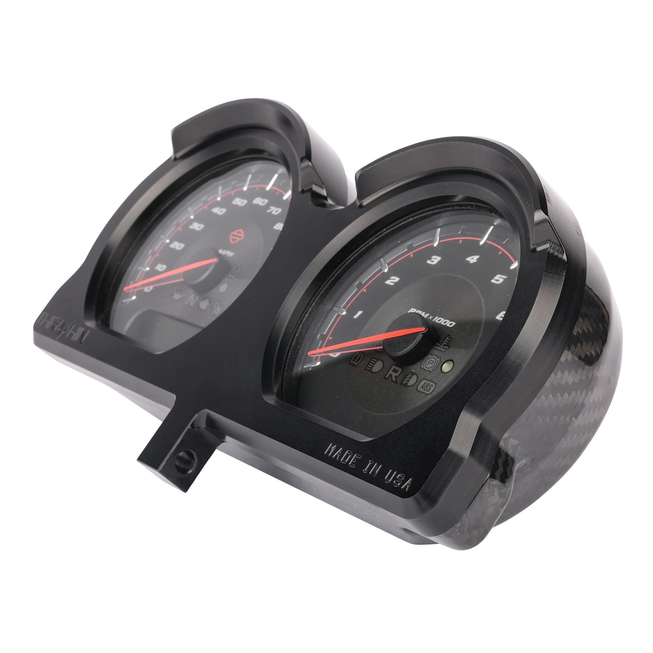 Road Glide Gauge Relocation- Black - Image 3