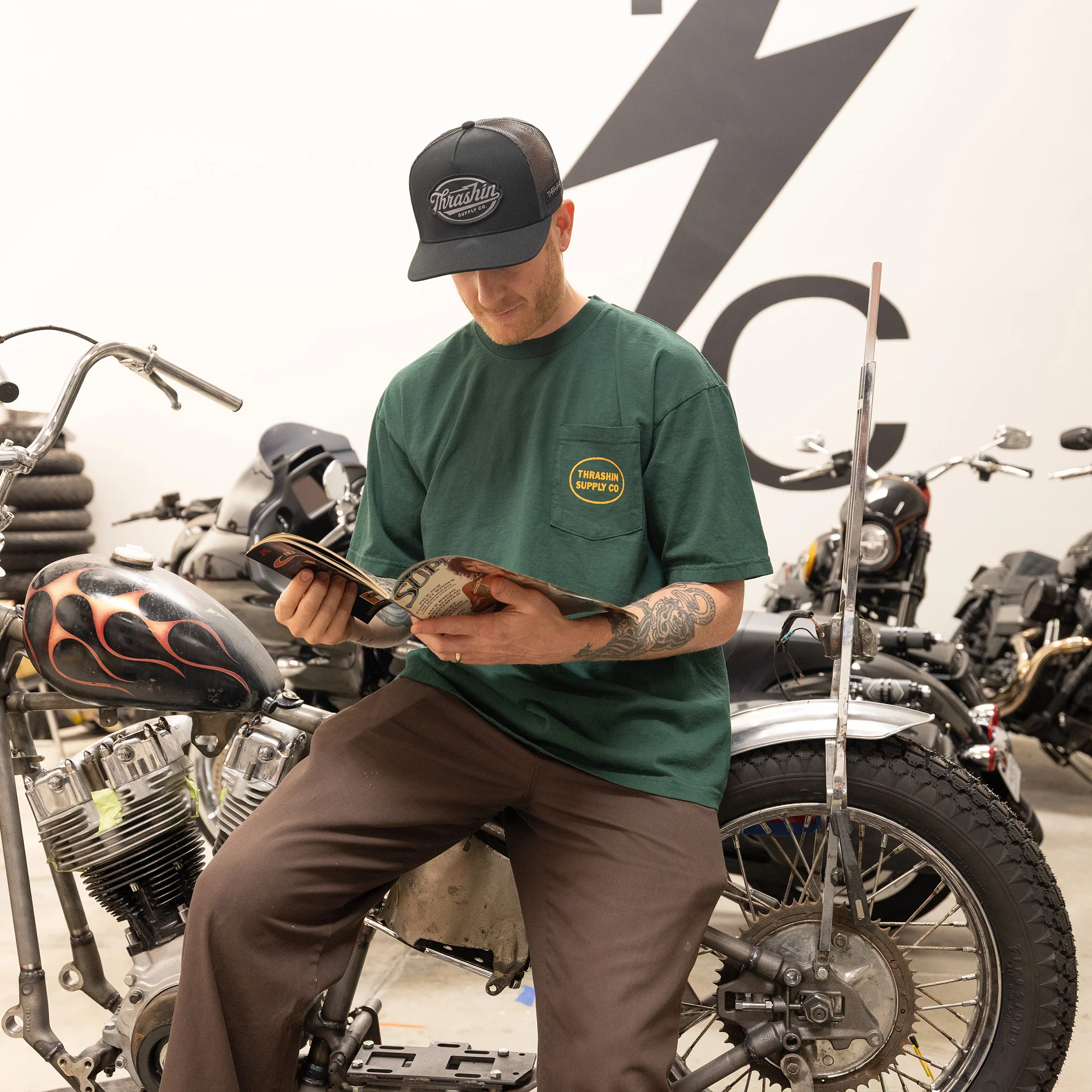 Service - Pocket Tee - Forest Green - Image 5