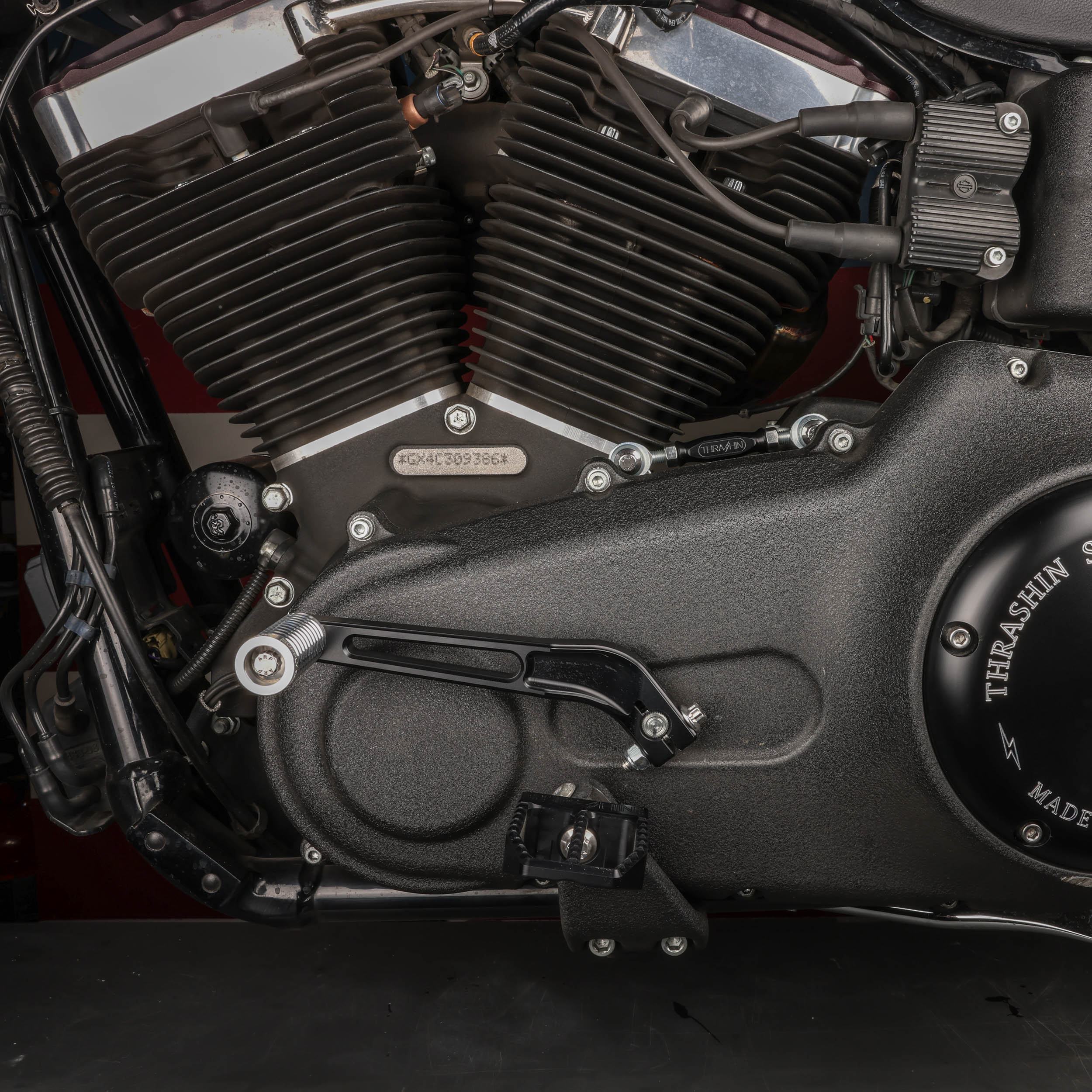 Shift Linkage - Dyna/Softail - Black - Image 2