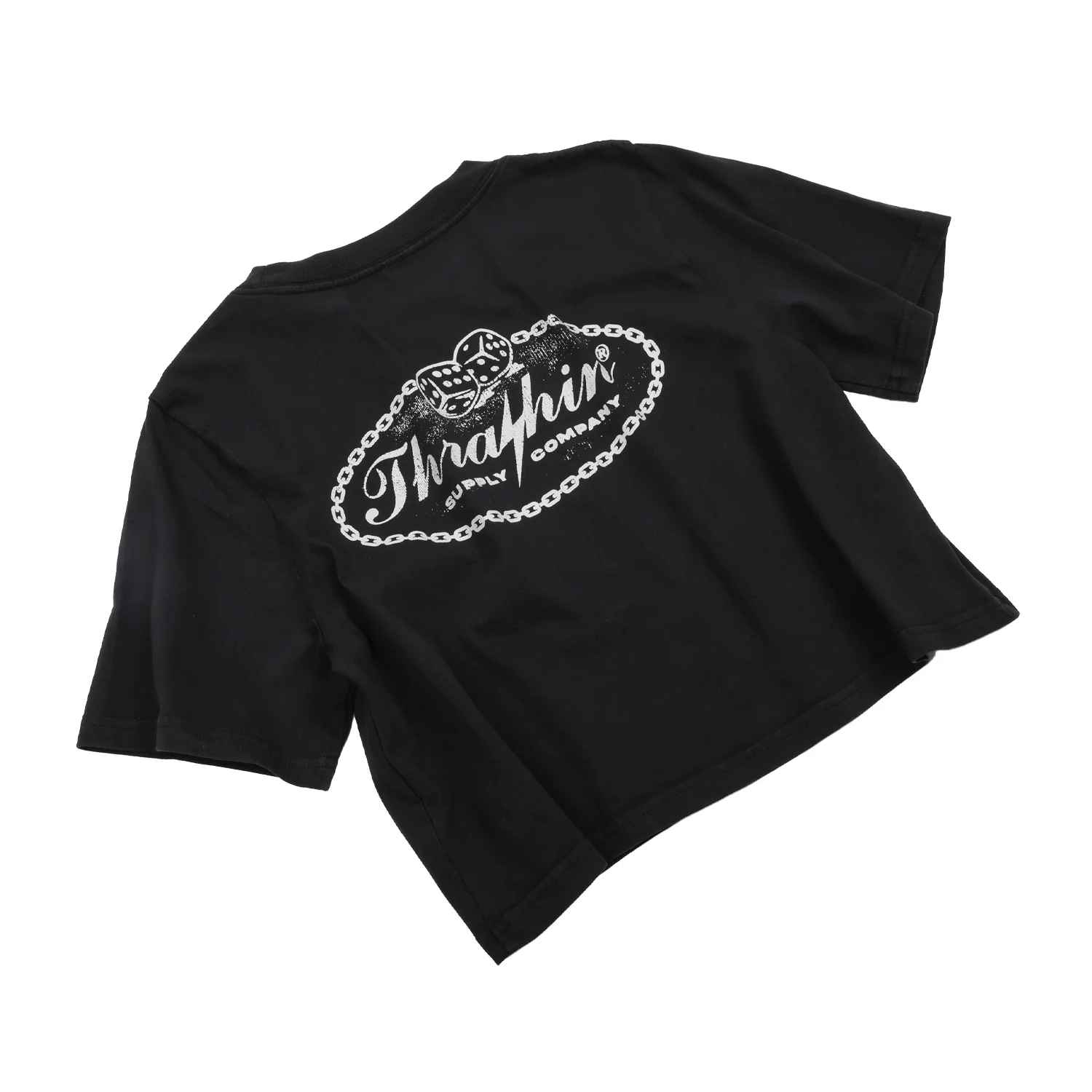 Social Club - Women's Crop Tee - Faded Black - Image 3