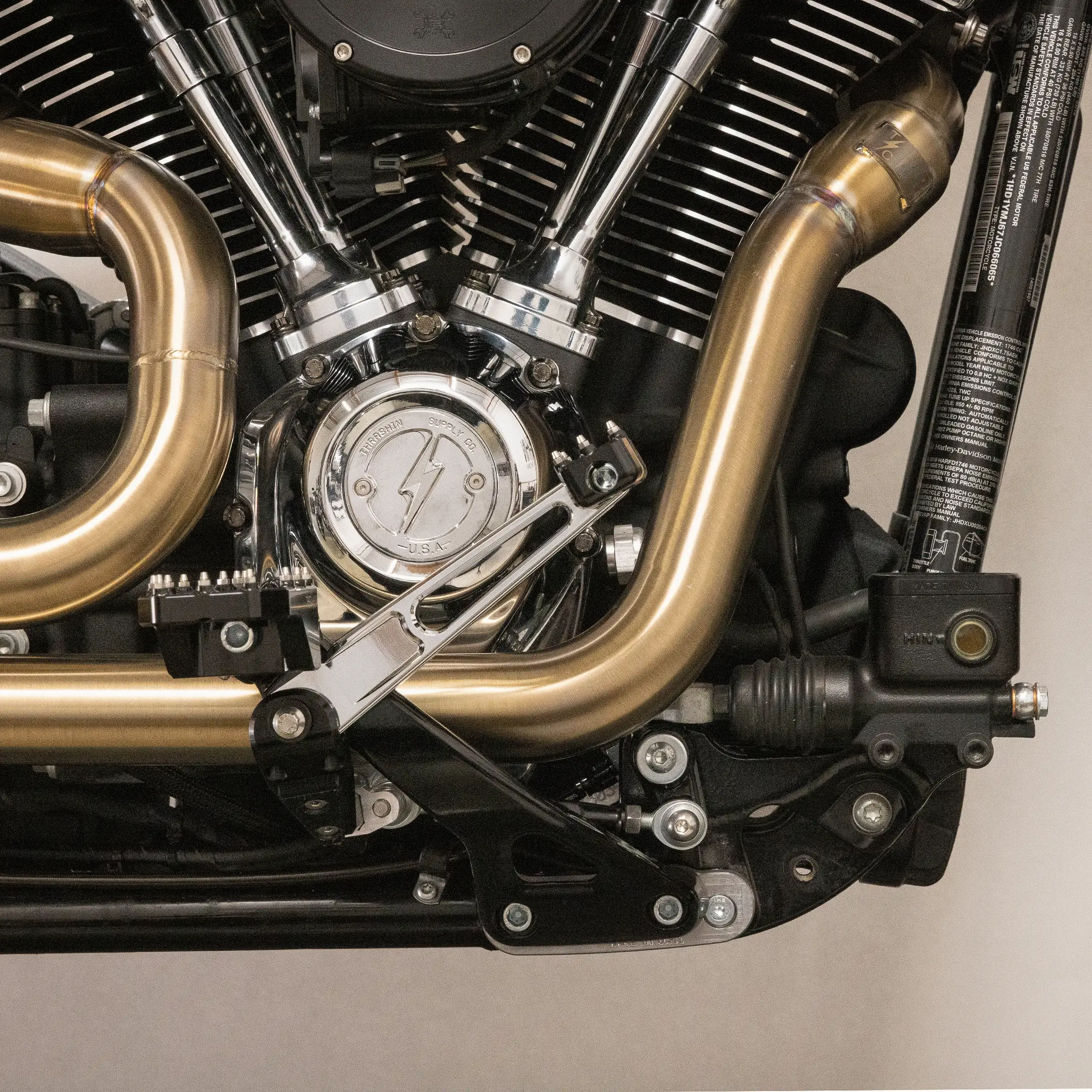 Softail Mid Control Pull Back Relocation Kit - Image 8