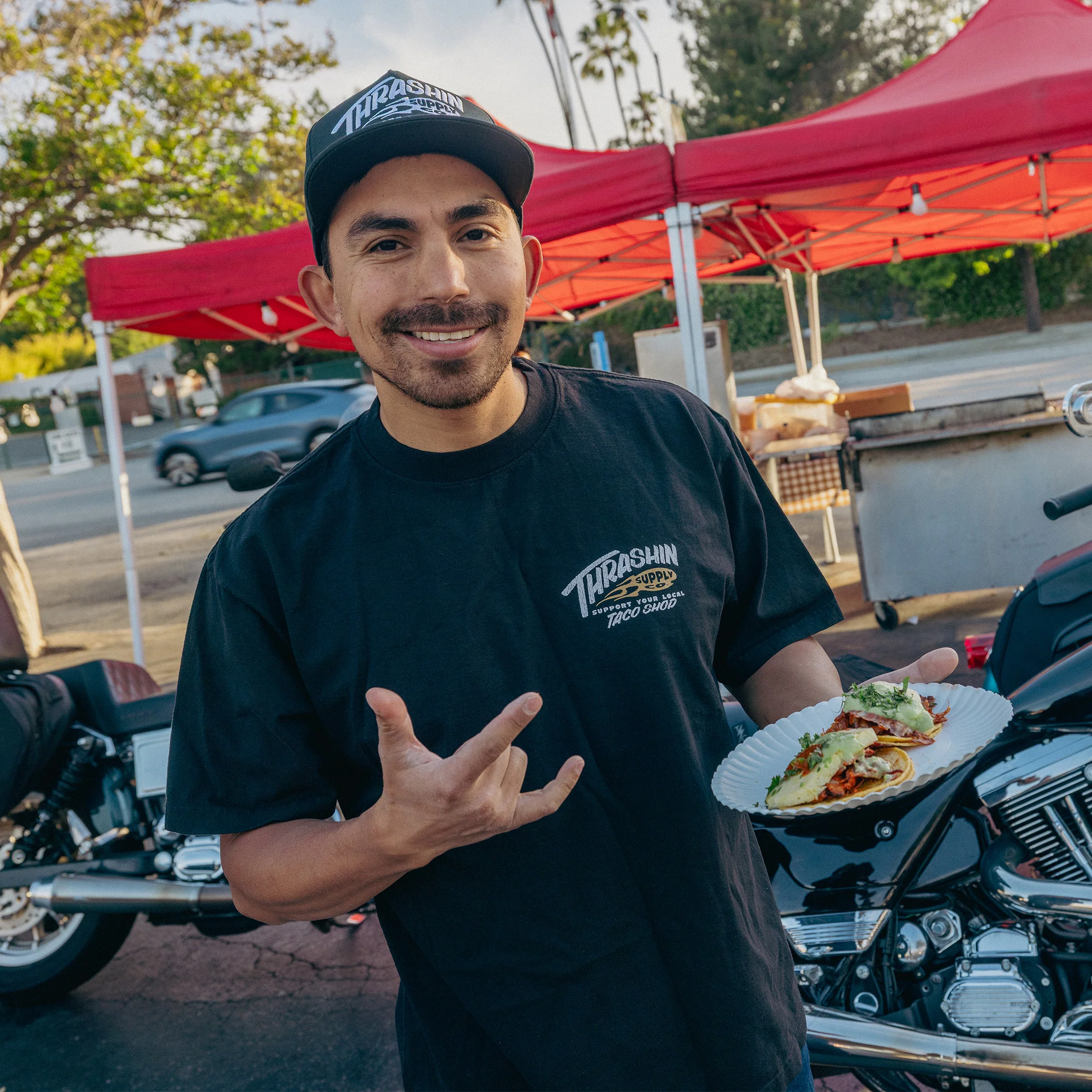 Taco Shop Tee - Black - Image 4